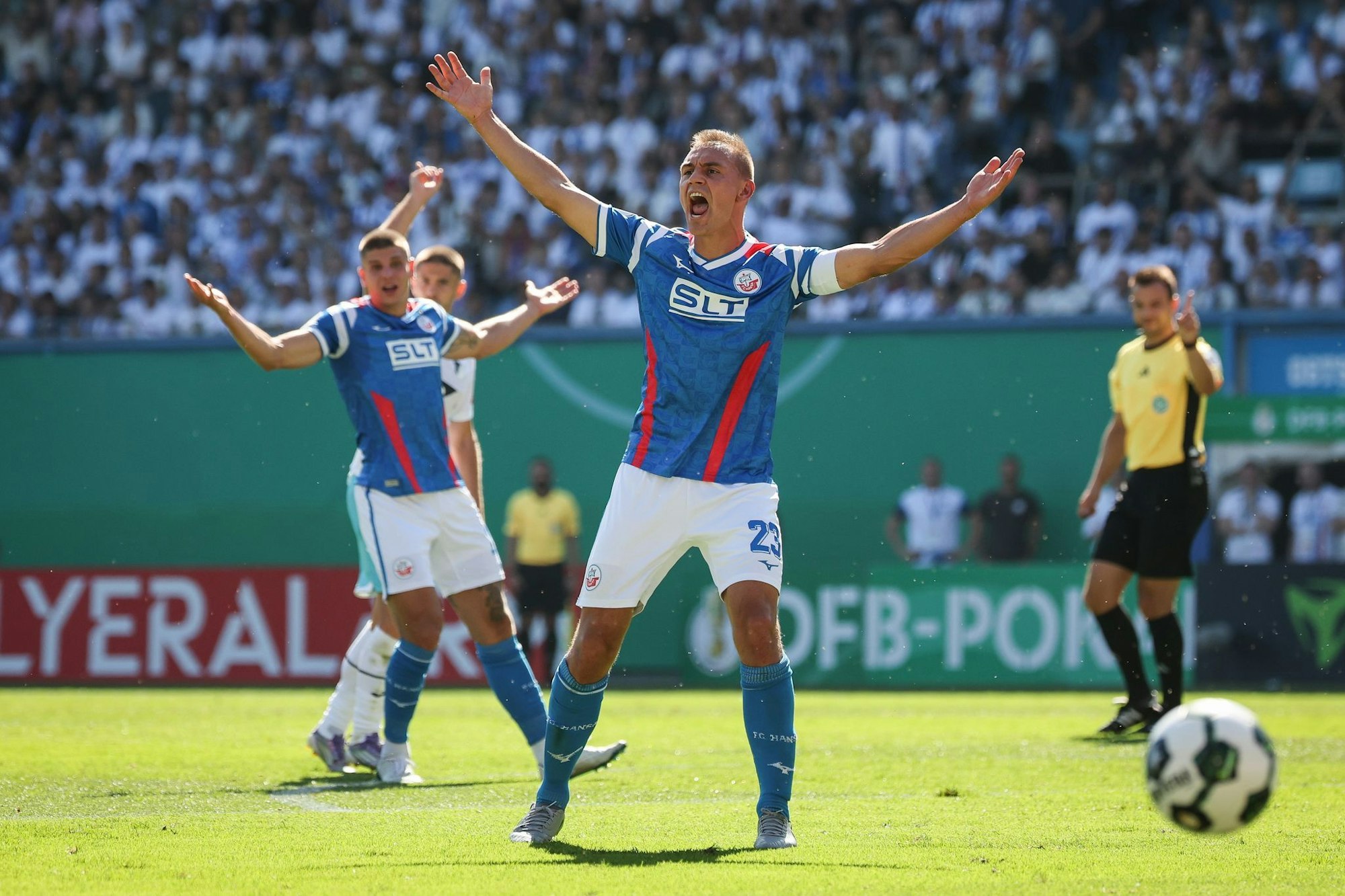 Rostock brachte viel Leidenschaft ins Spiel.