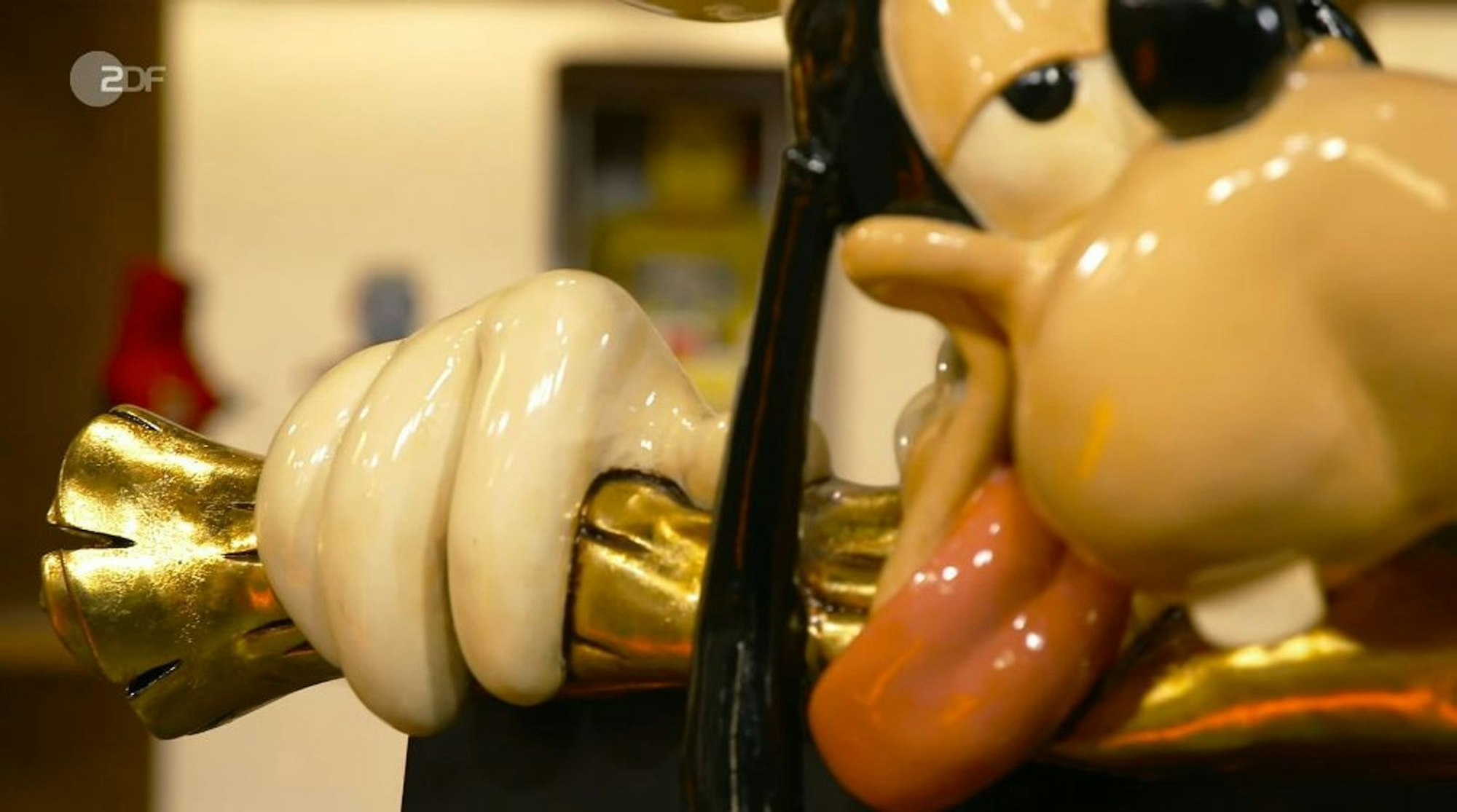 Die Goofy-Tafel stammt aus den 90er-Jahren. (Bild: ZDF)