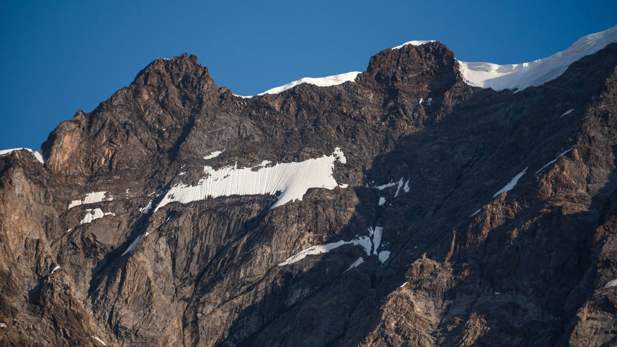 Die Dufourspitze am Monte Rosa.