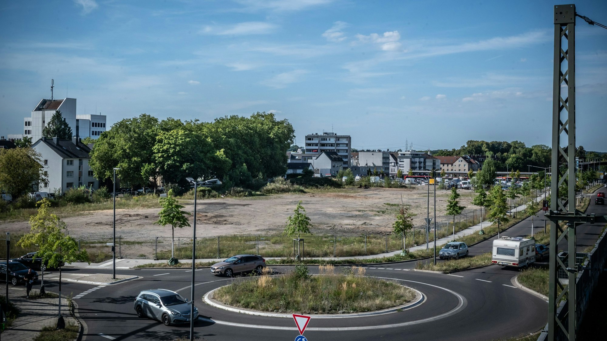 Bahnstadt West, fotografiert von der Brücke Am Brückenpark. Bild: Ralf Krieger