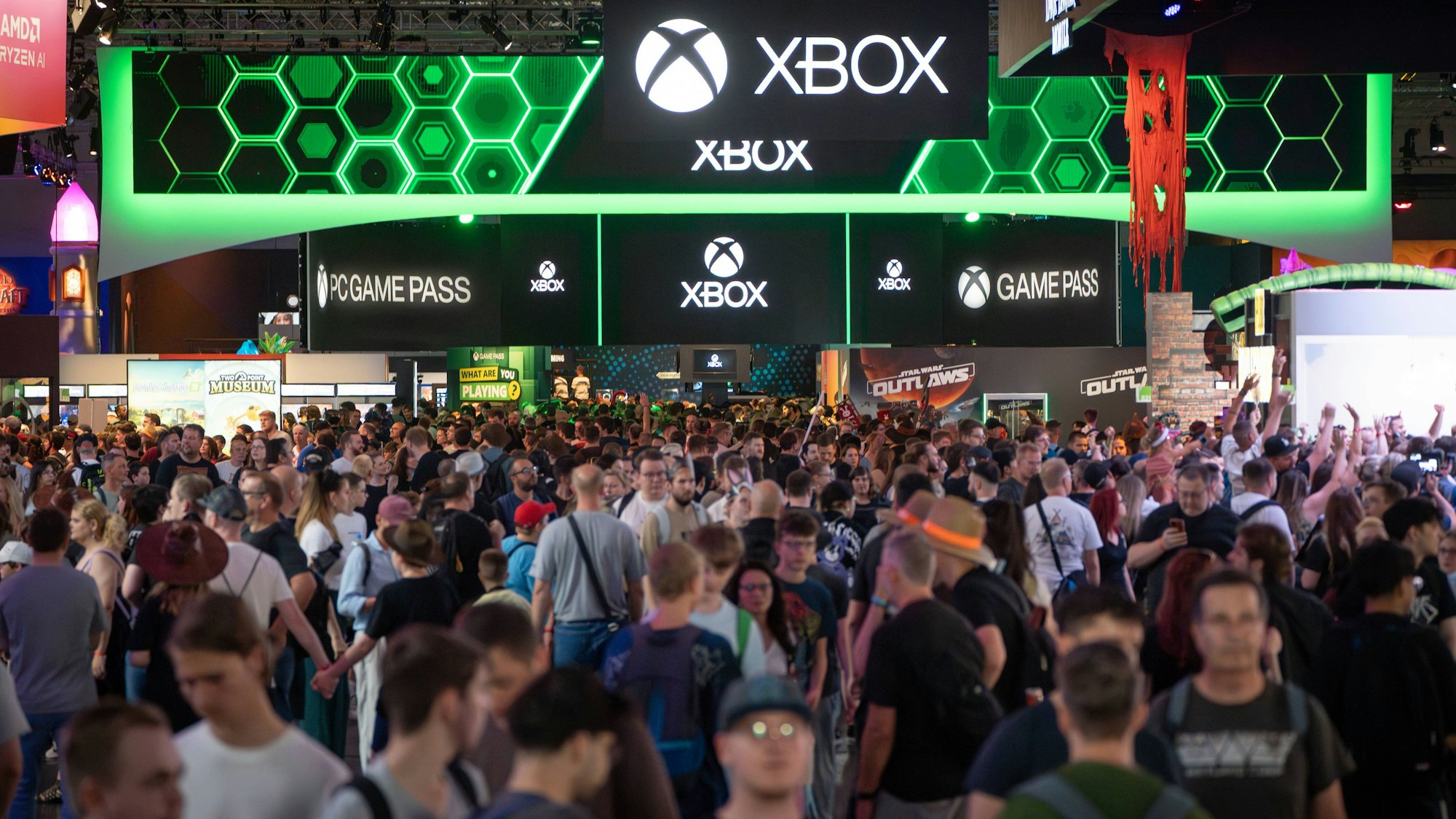 Die Area von Xbox besuchen viele Menschen bei der Gamescom 2024