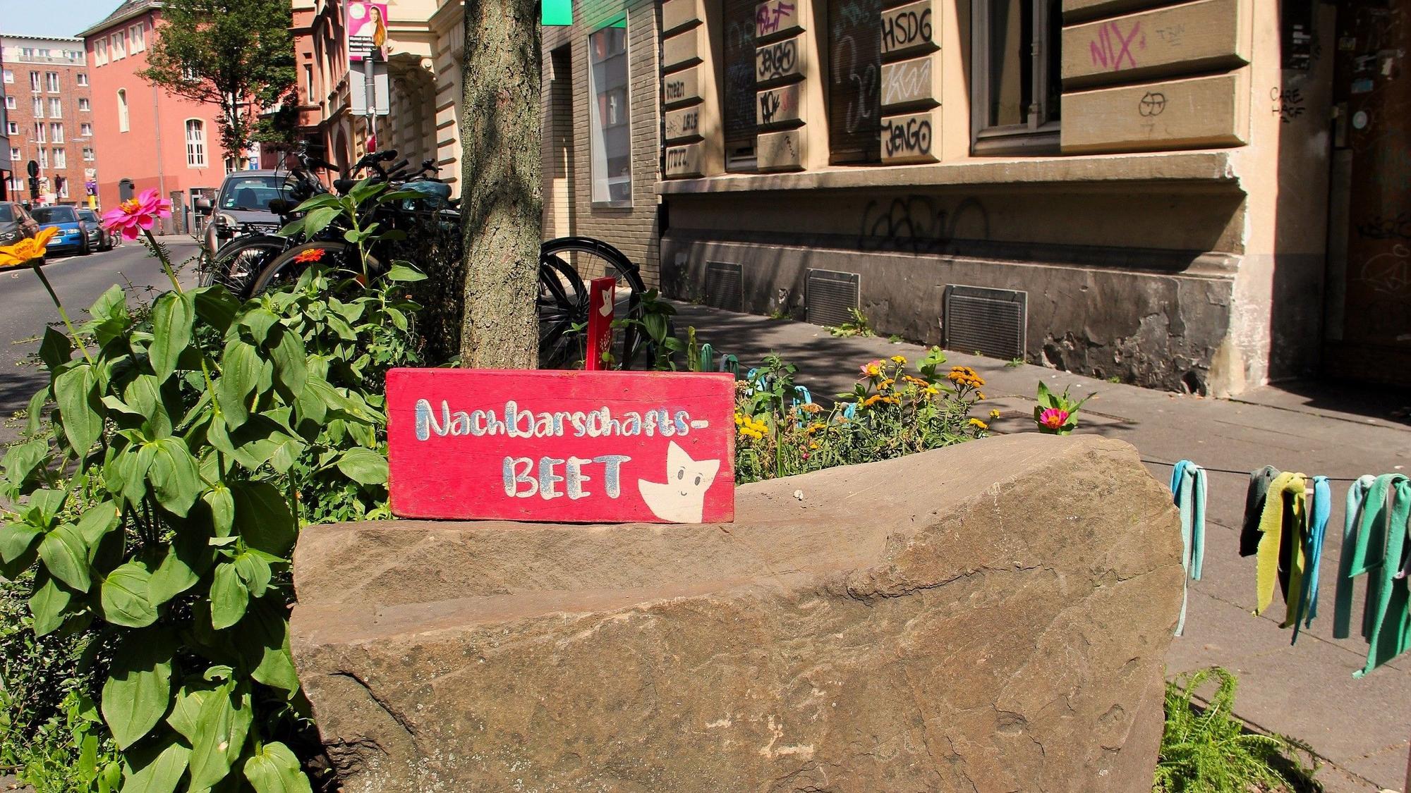 Ein Nachbarschaftsbeet nahe der Trimbornstraße