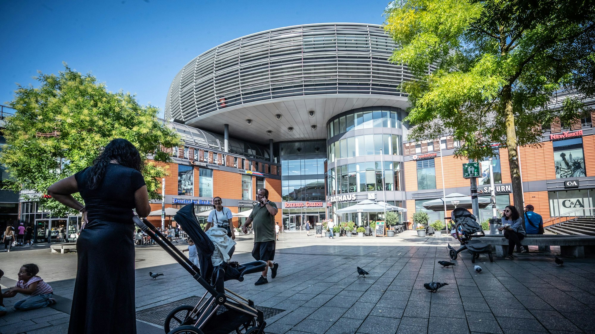 Das Rathaus in Wiesdorf.