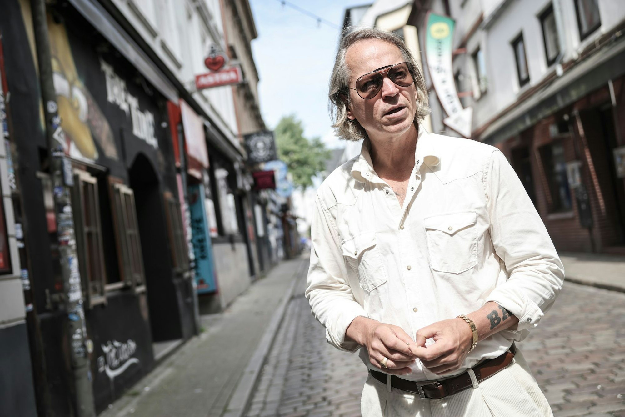 «Es war ja nicht nur Rotlicht und Ganoven. Es gab dieses warmherzige Miteinander», sagt Michel Ruge über seine Heimat St. Pauli.