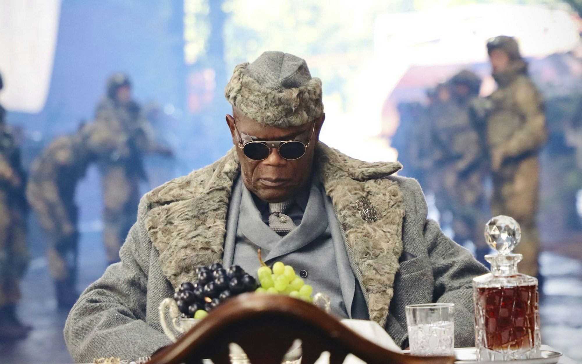 Valentine (Samuel L. Jackson, Bild) hat mal wieder einen Auftrag für Jake: Er soll für ihn die „Mona Lisa“ beschaffen. (Bild: Leonine)