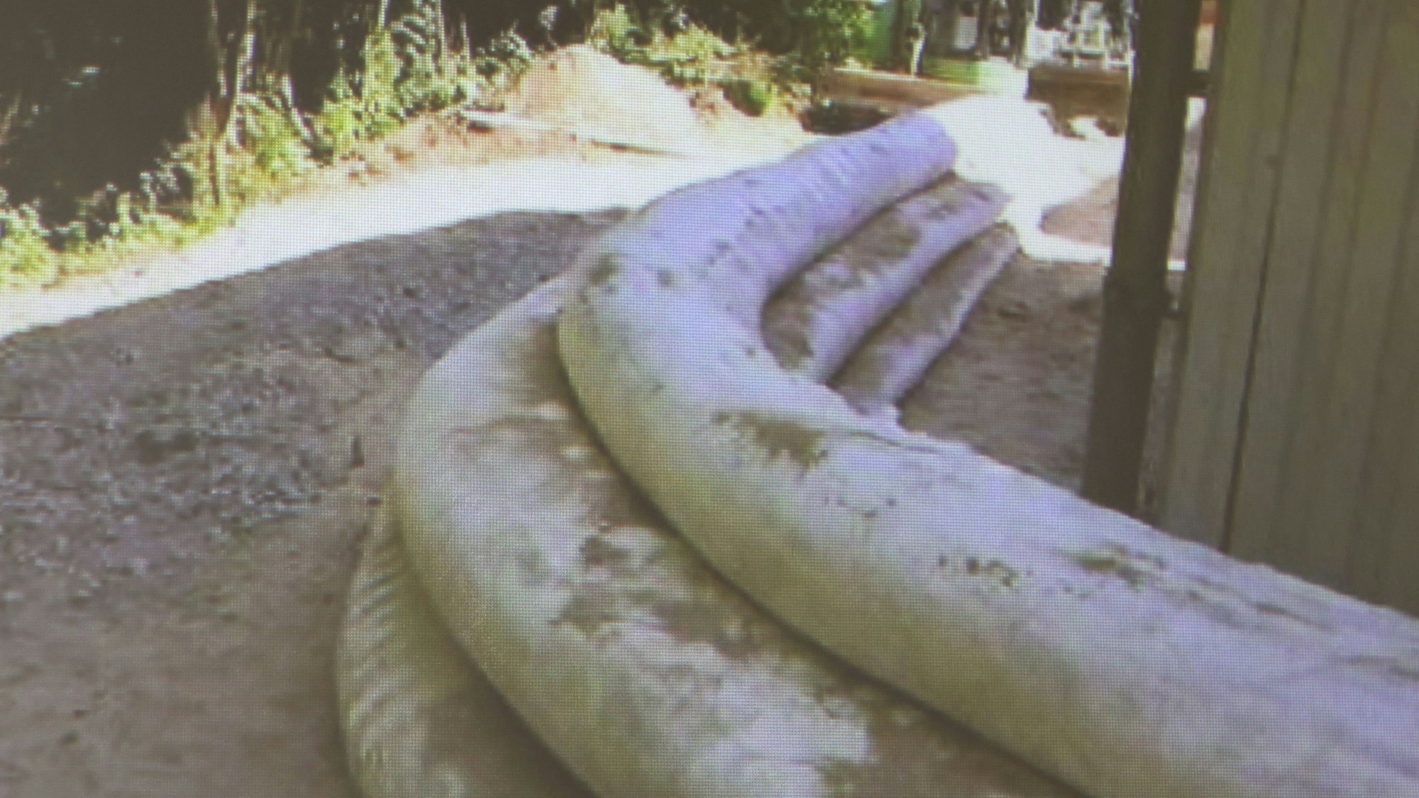 Schlauchleitungen, die in den Damm eingebaut werden sollen.