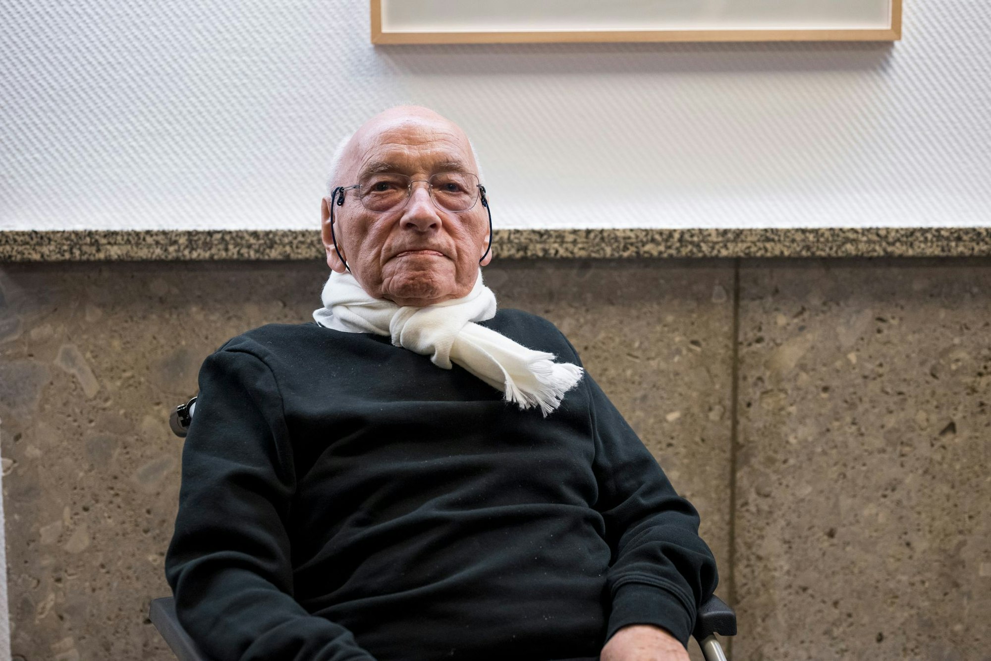 Im Januar feierte Eugen Gomringer noch seinen 100. Geburtstag bei einer Ausstellung mit seinen Gedichten in Rehau. (Archivbild)