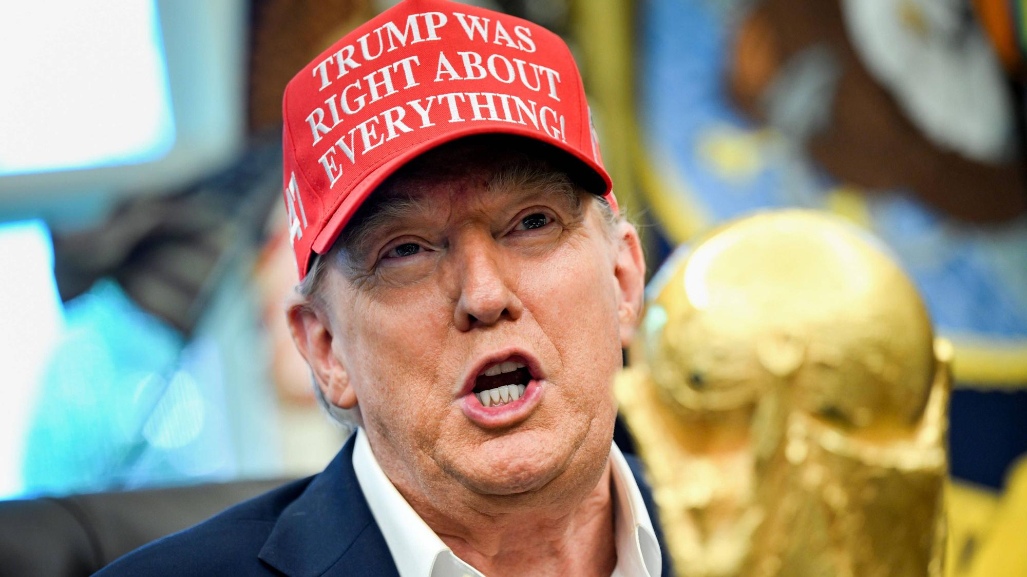 US-Präsident Donald Trump äußerte sich am Freitag (22. August) auch zum russischen Angriff auf eine US-Fabrik in der Ukraine.