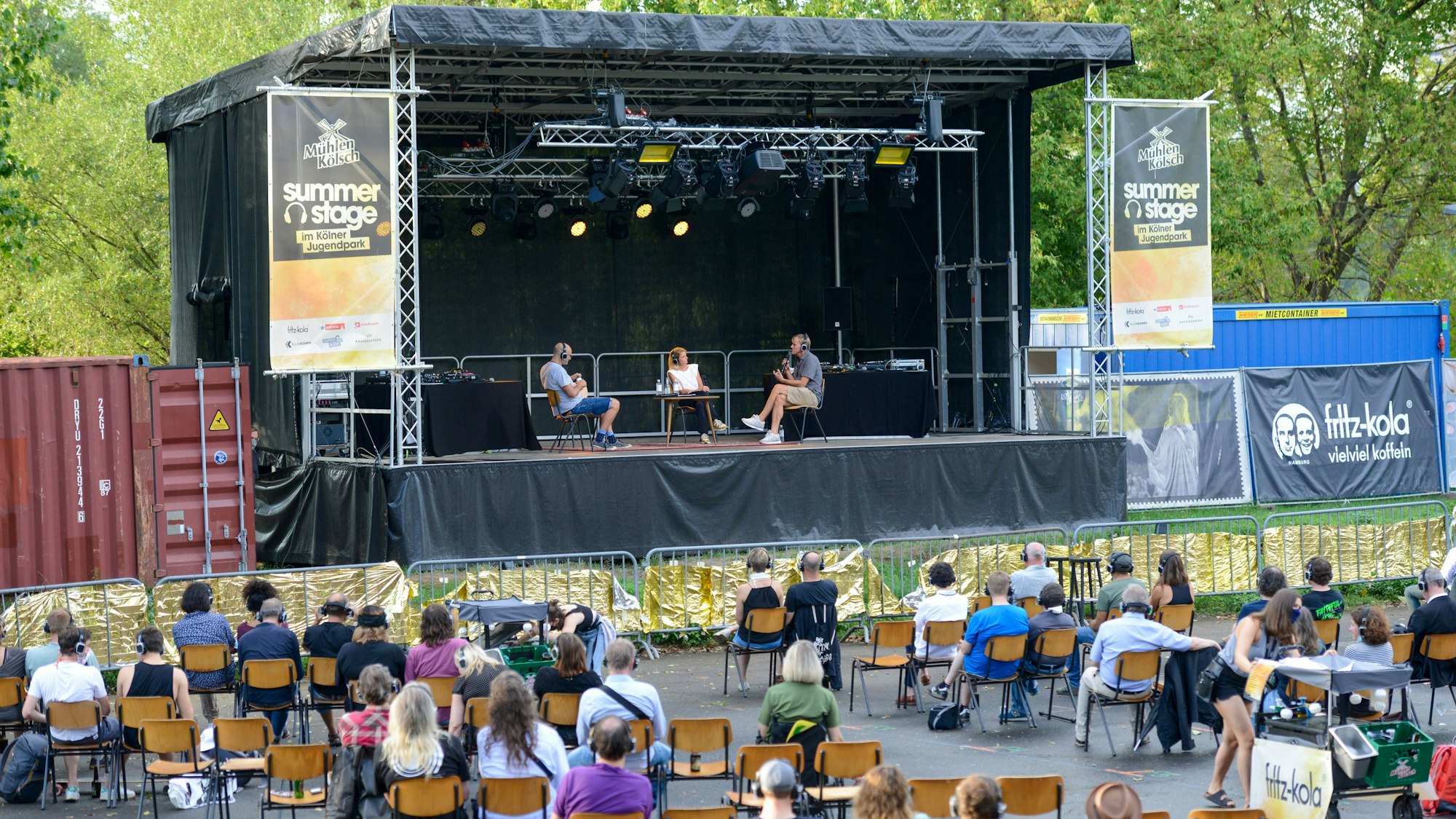 Die Veranstaltung im August 2020, als nur Freiluft-Events mit starren Abstandsregeln galten.