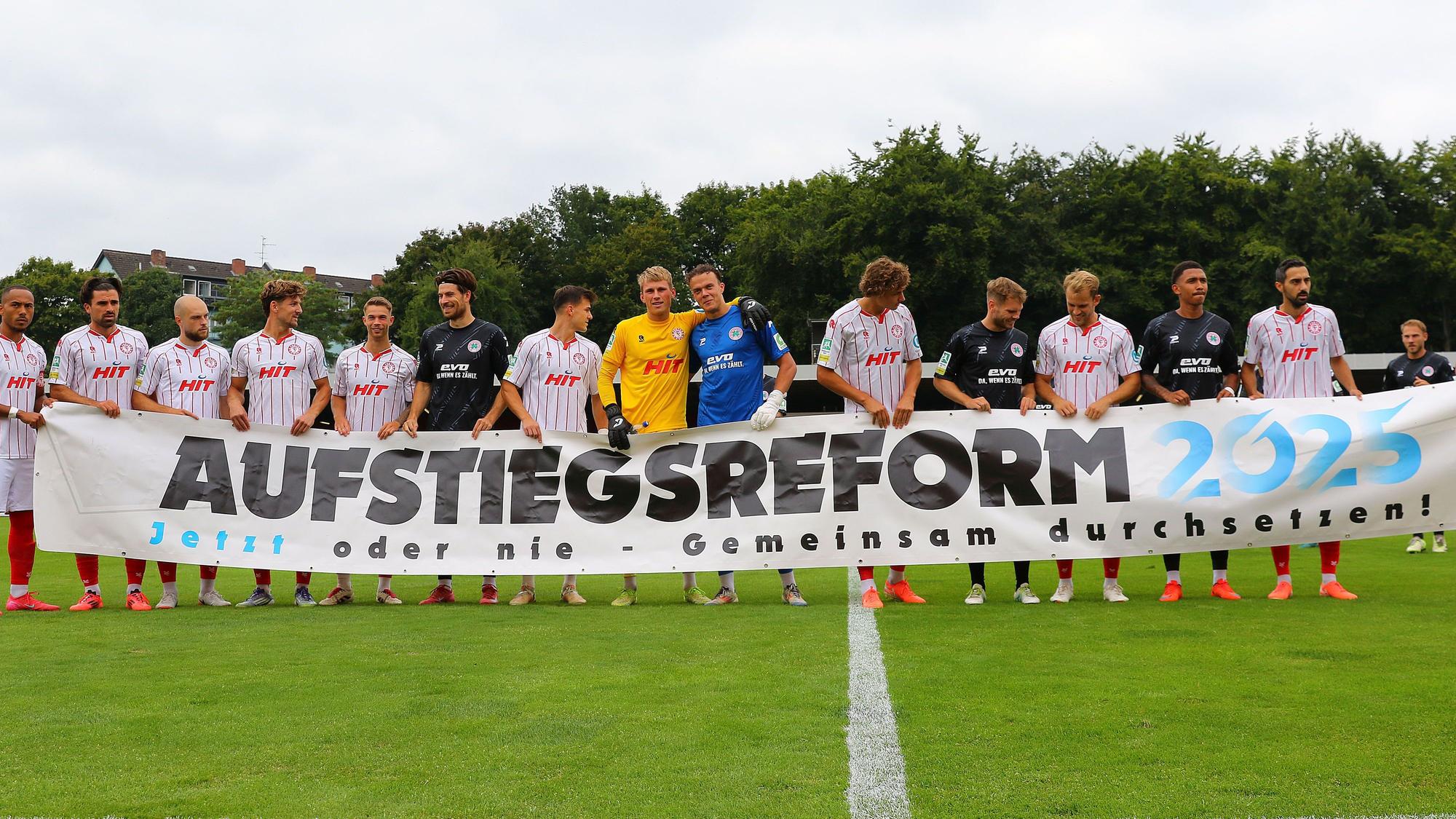 Fortuna Köln und Rot-Weiß Oberhausen positionieren sich im Rahmen des Ligaalltags klar für eine Regionalliga-Reform