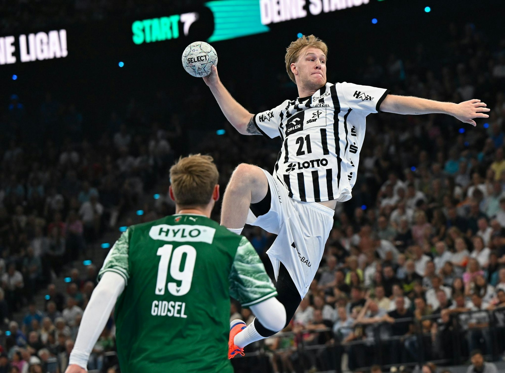 Mathias Gidsel & Co. hatten gegen den THW Kiel Schwerstarbeit zu verrichten.