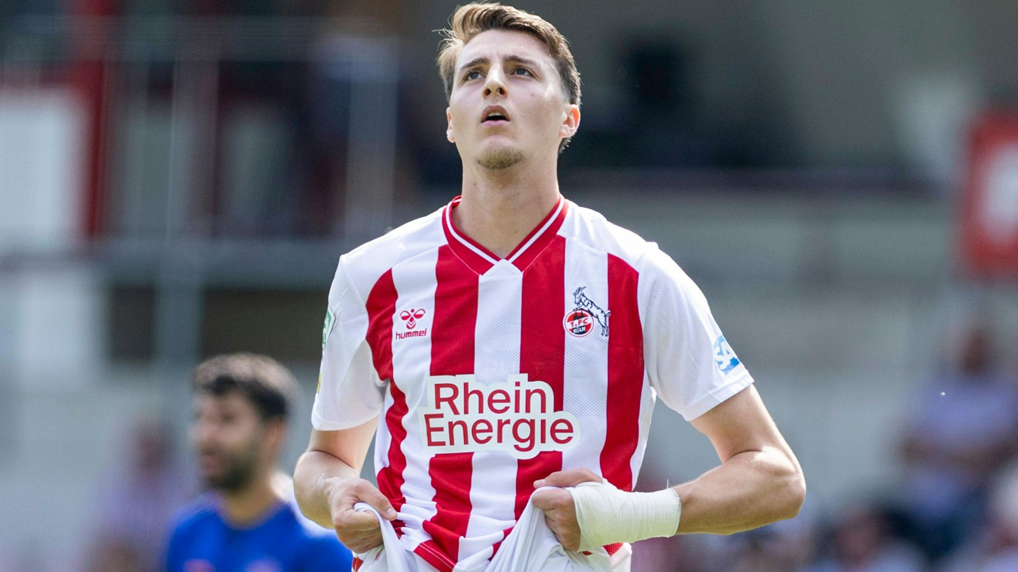 Regionalliga West: 1. FC Köln U21, U 21 - Sportfreunde Siegen, 17.08.2025 Malek El Mala 1. FC Köln U21, 9. Regionalliga West, 1. FC Köln U21 - Sportfreunde Siegen, 4. Spieltag, am 17.08.2025, Franz-Kremer-Stadion, Köln *** Regionalliga West 1 FC Köln U21 Sportfreunde Siegen, 17 08 2025 Malek El Mala 1 FC Köln U21, 9 Regionalliga West, 1 FC Köln U21 Sportfreunde Siegen, 4 Matchday, on 17 08 2025, Franz Kremer Stadium, Cologne Copyright: xBEAUTIFULxSPORTS/Meuselx