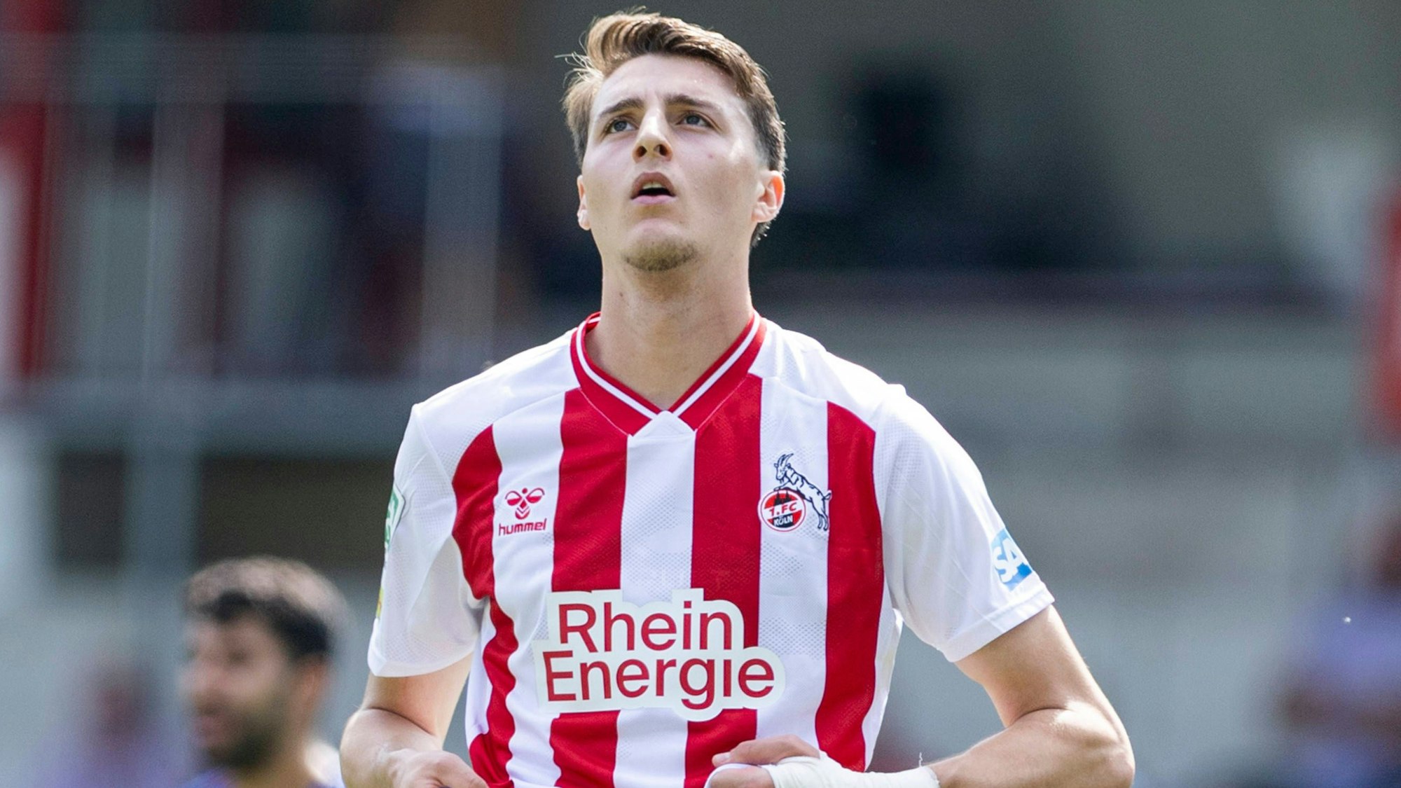 Regionalliga West: 1. FC Köln U21, U 21 - Sportfreunde Siegen, 17.08.2025 Malek El Mala 1. FC Köln U21, 9. Regionalliga West, 1. FC Köln U21 - Sportfreunde Siegen, 4. Spieltag, am 17.08.2025, Franz-Kremer-Stadion, Köln *** Regionalliga West 1 FC Köln U21 Sportfreunde Siegen, 17 08 2025 Malek El Mala 1 FC Köln U21, 9 Regionalliga West, 1 FC Köln U21 Sportfreunde Siegen, 4 Matchday, on 17 08 2025, Franz Kremer Stadium, Cologne Copyright: xBEAUTIFULxSPORTS/Meuselx