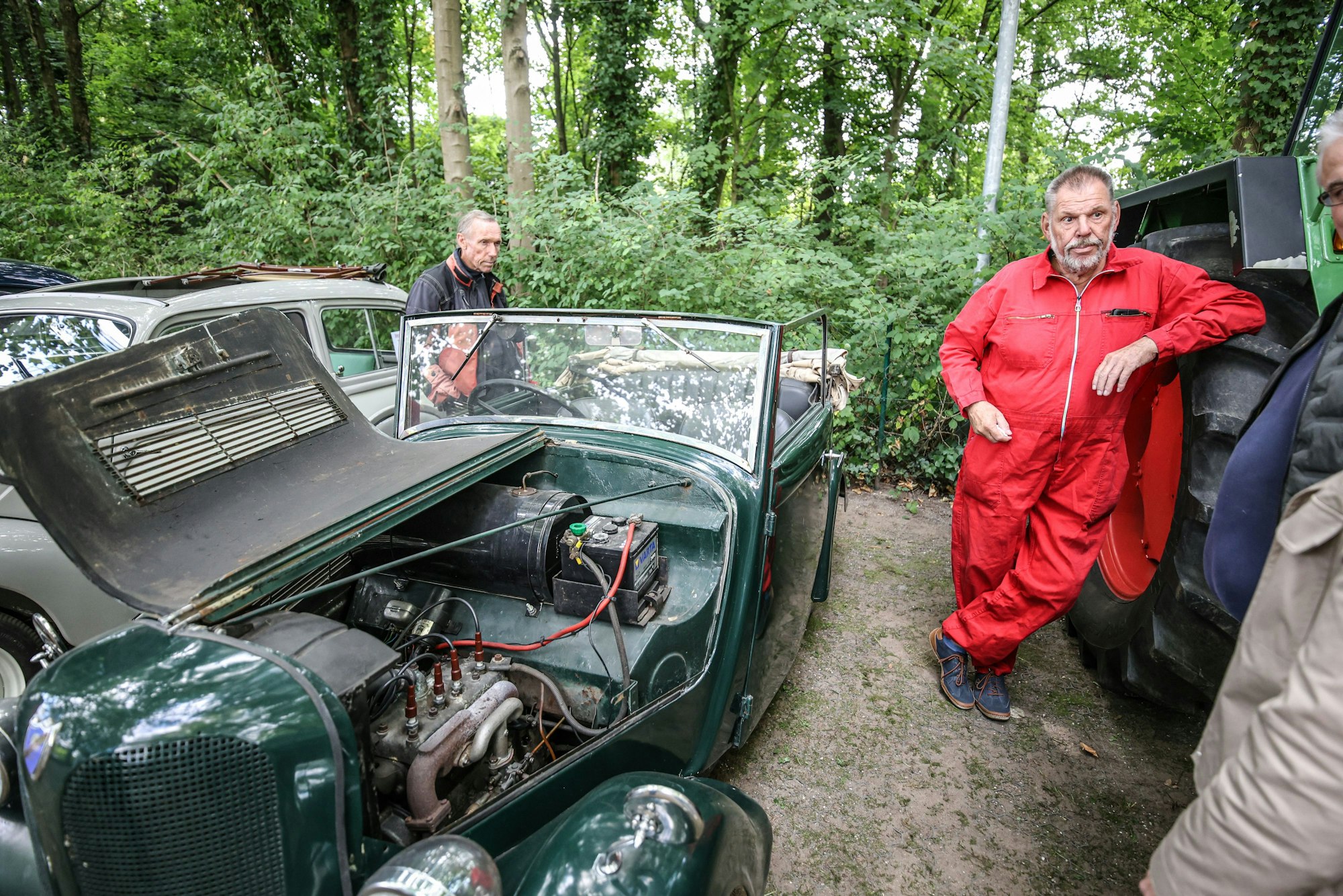 Olaf Küster ist der Vorsitzende des Pattscheider Oldtimer-Veteranen-Clubs.