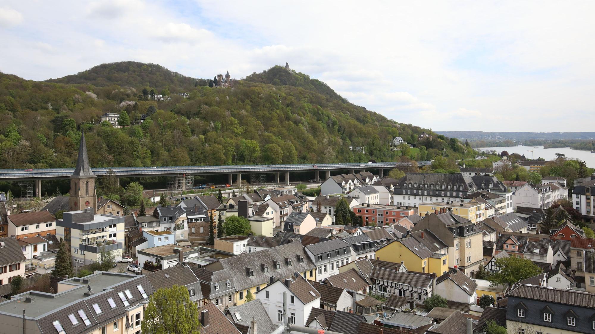 Ansicht der Altstadt von Königswinter