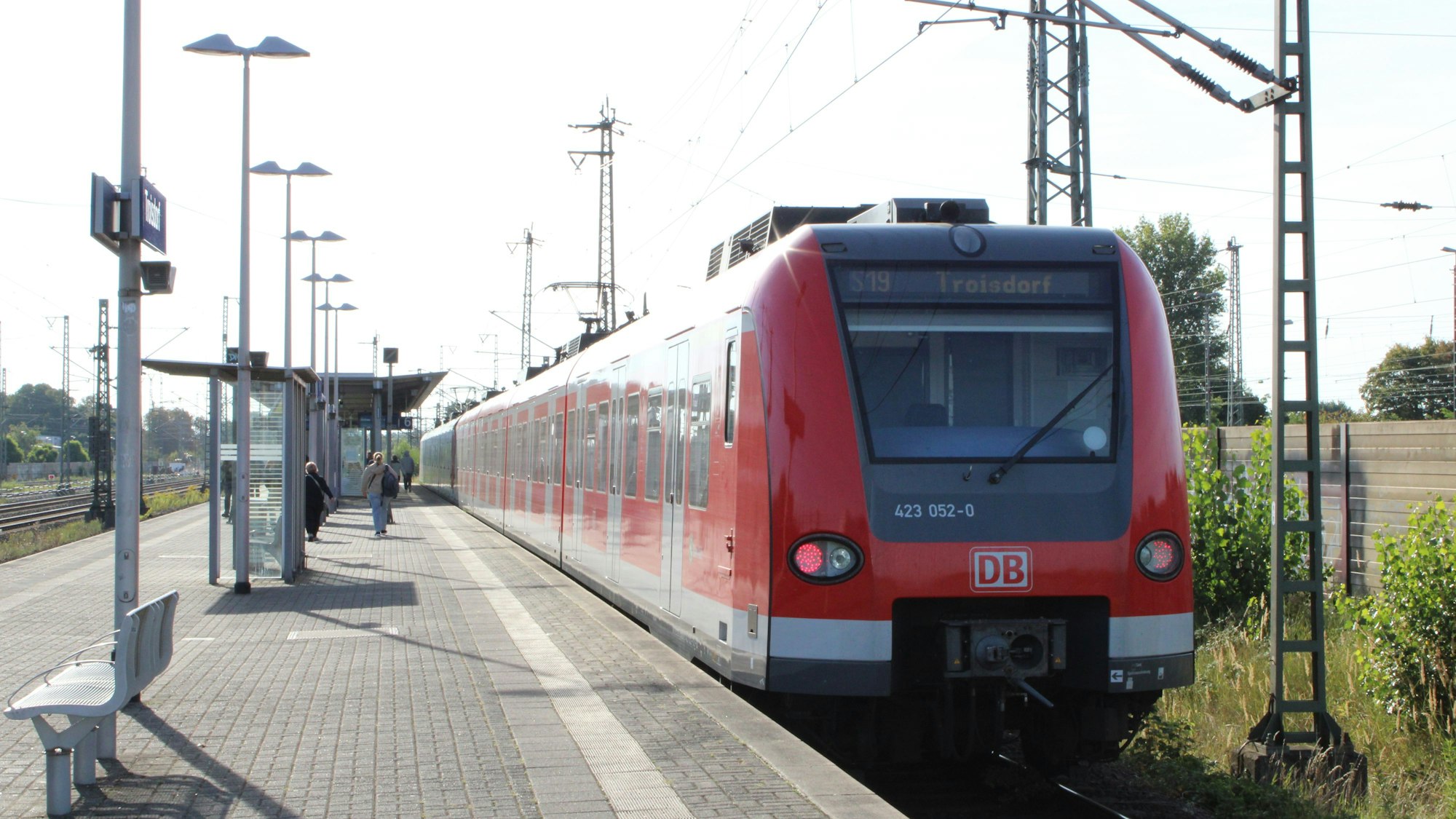 Unter anderem die Linie S19 fährt aktuell nur bis Troisdorf.