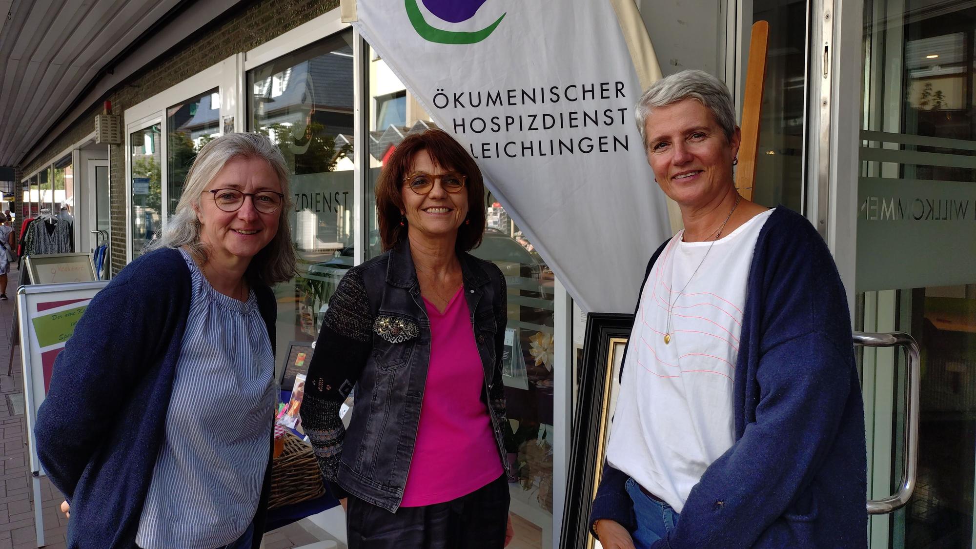Inka Stirl, Christine Schwung, Nicola Albanus vom ökumenischen Hospizdienst Leichlingen