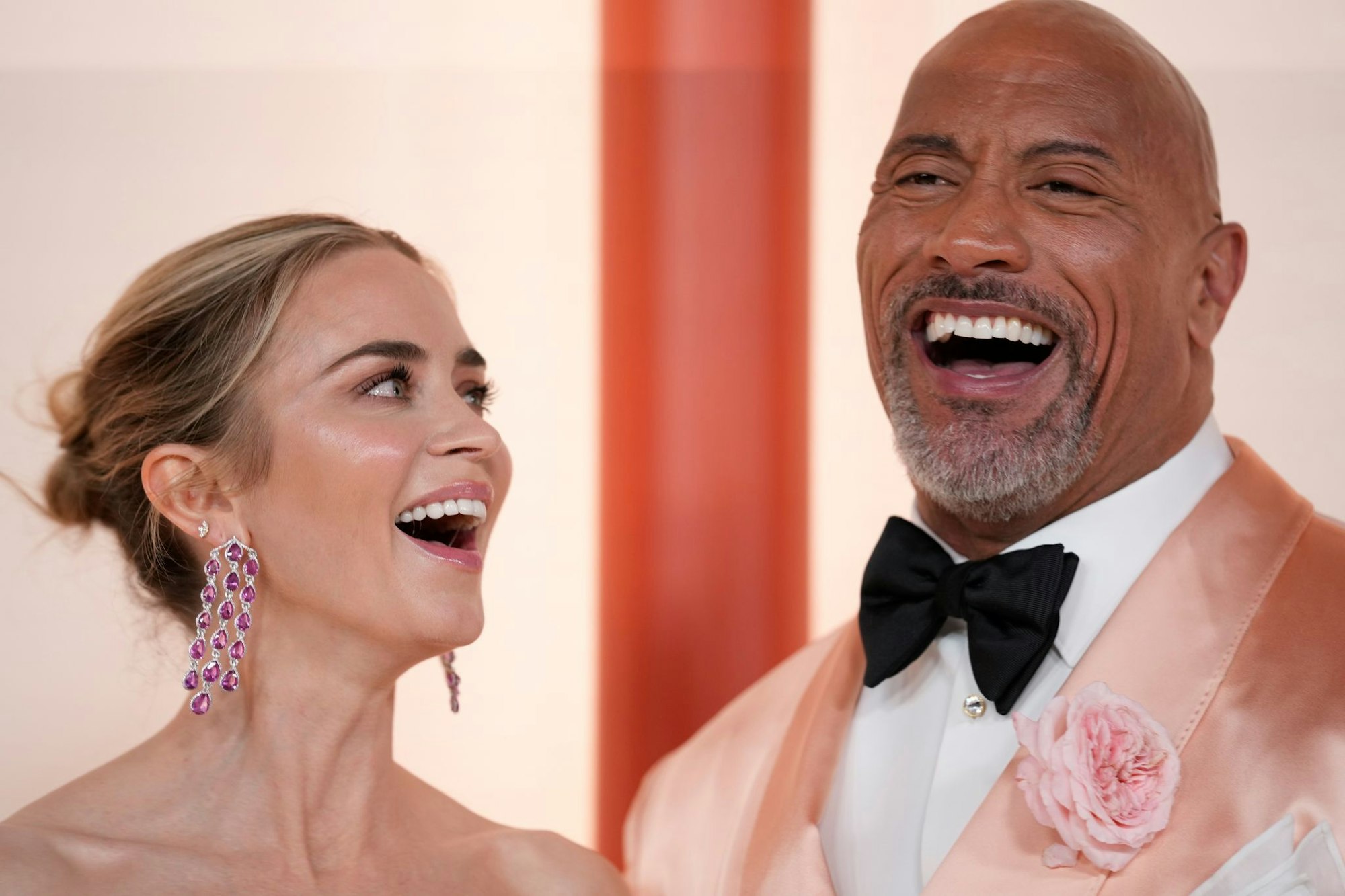 Emily Blunt und Dwayne Johnson spielen die Hauptrollen in «The Smashing Machine» (Archivbild).