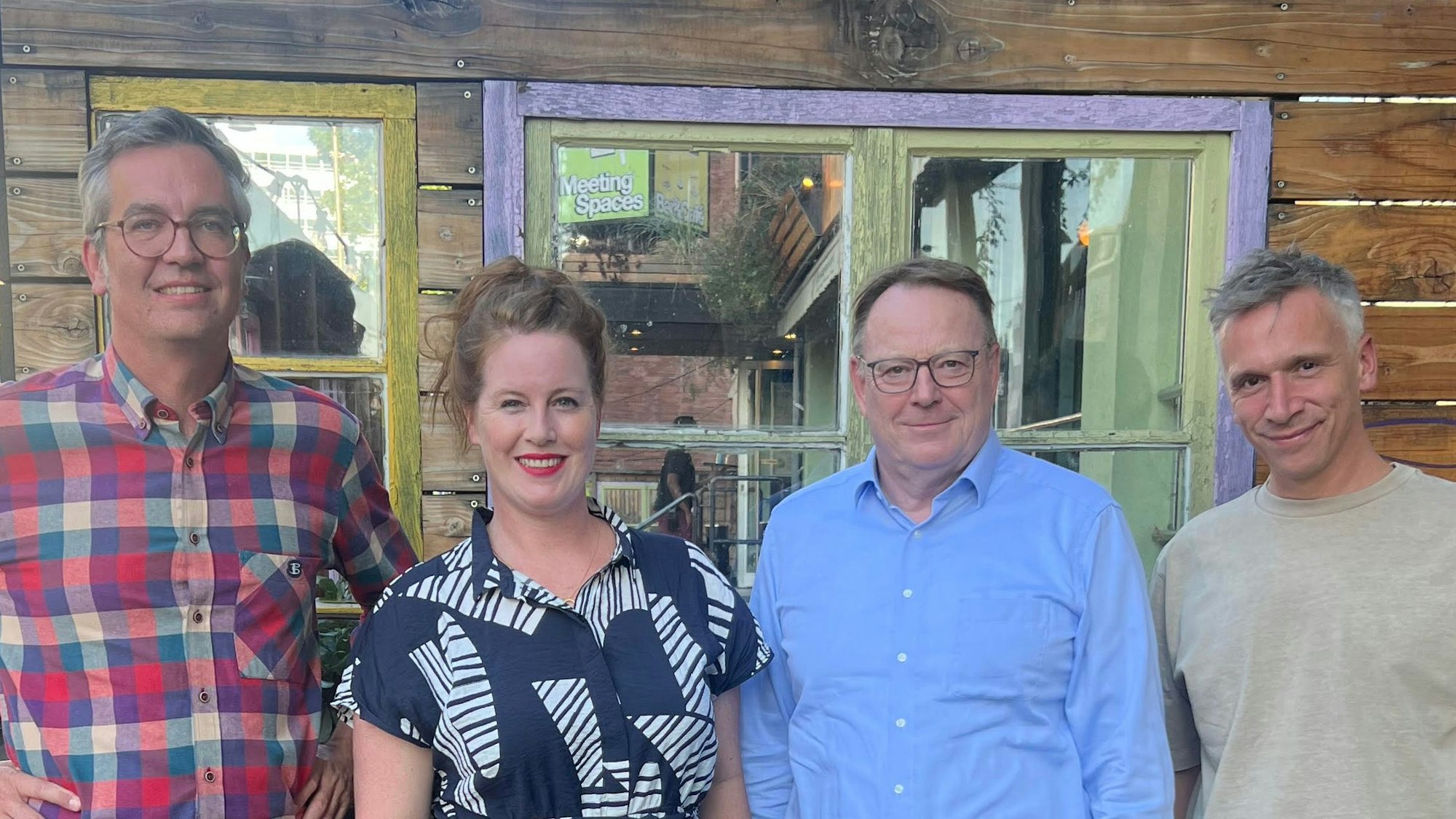 Lars Wolfram, Sarah Brasack, Torsten Burmester, Basti Campmann (v.l.)