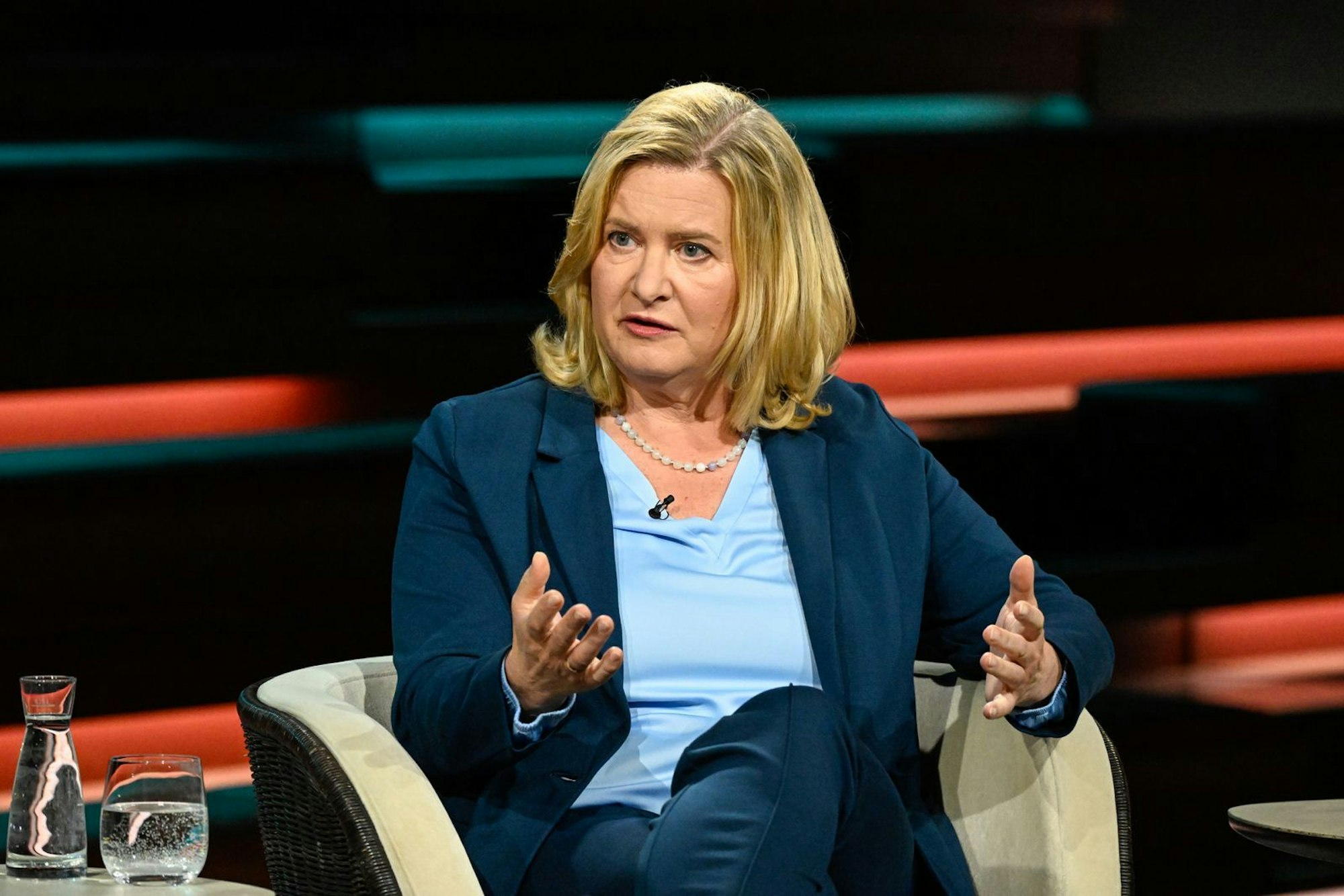 Journalistin Eva Quadbeck kritisierte bei „Markus Lanz“ die Pläne der SPD für Steuererhöhungen. (Bild: ZDF / Markus Hertrich)