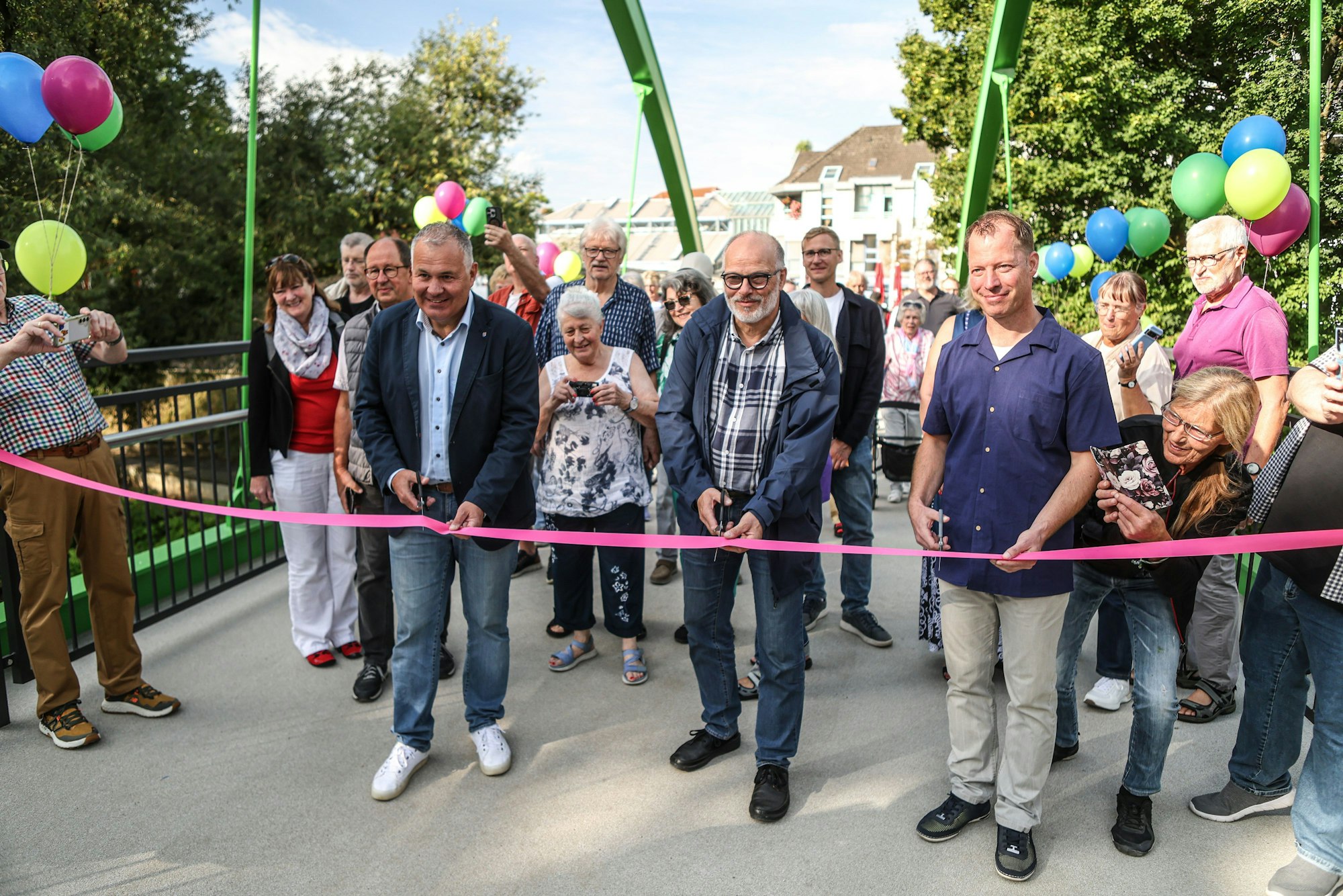 Der feierliche Moment.