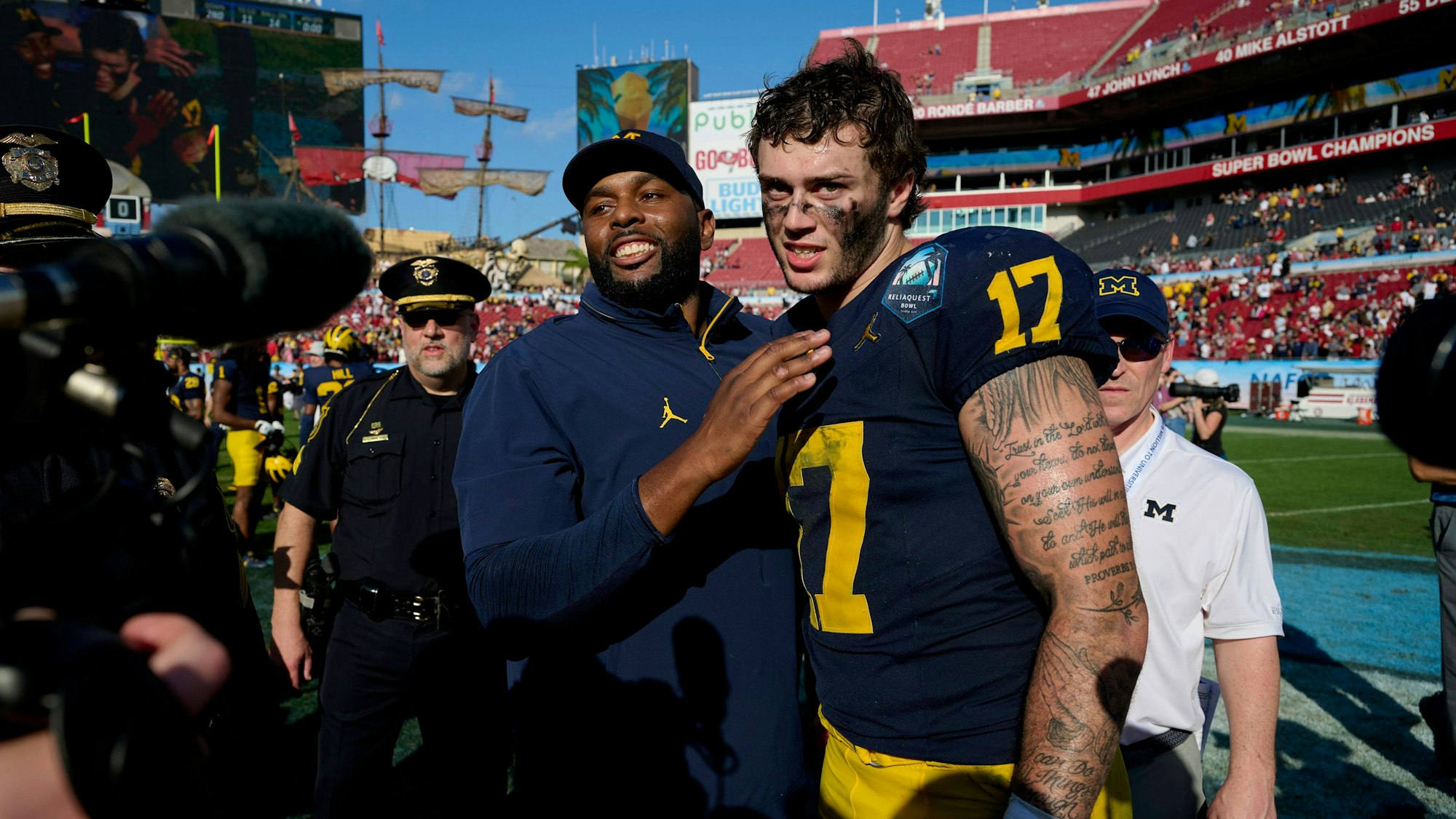 Marlin Klein im Trikot von Michigan Wolverines.
