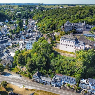 Die Aufnahmen zeigt den historischen Ortskern von Blankenheim.