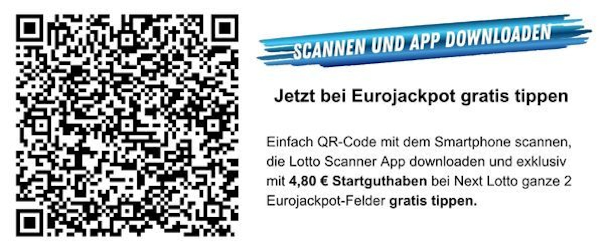 QR Code zur Lotto Scanner App von Next Lotto