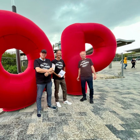 Stephan Adams, Olivier Faber und Markus Pott von Opladen Plus