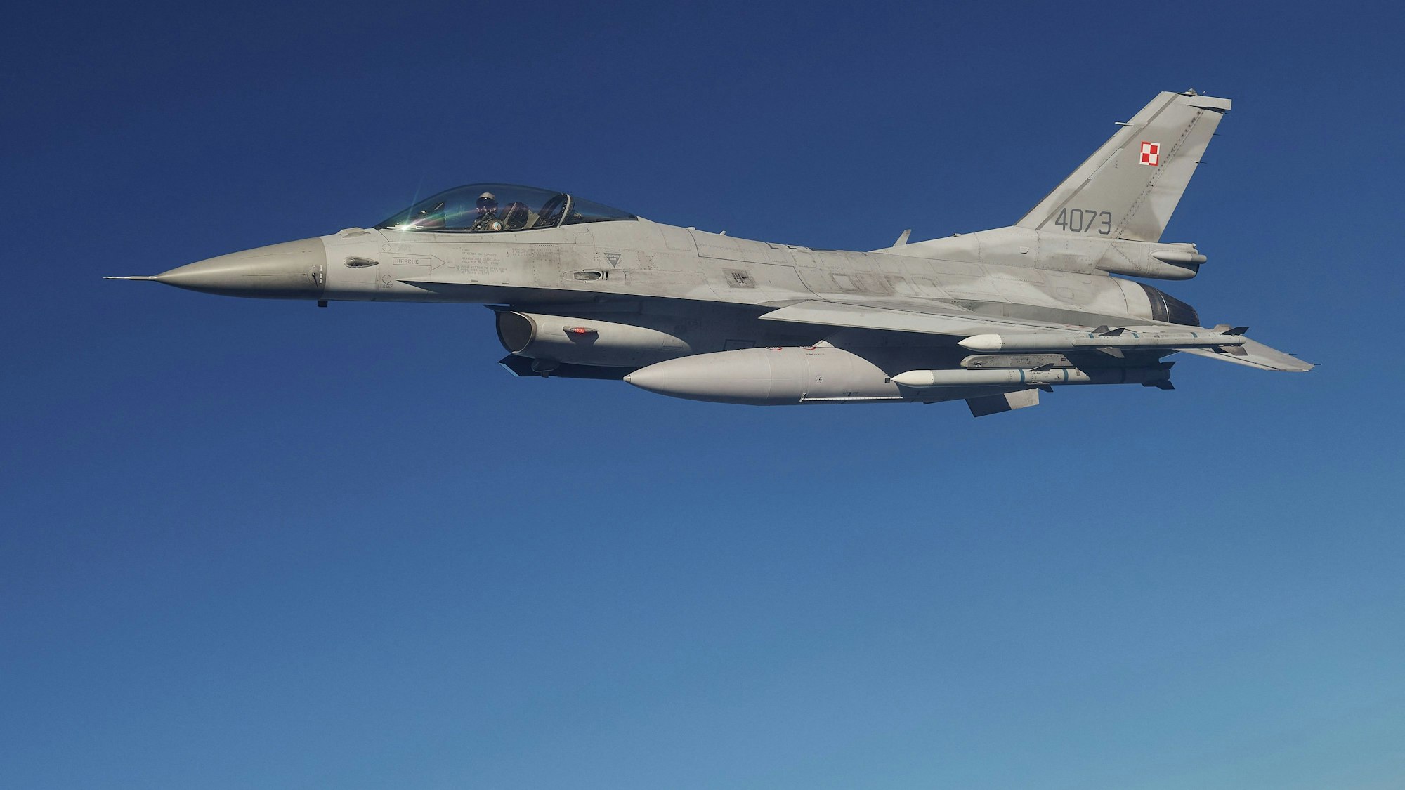 Ein F16 Kampfjet ist in Polen abgestürzt.