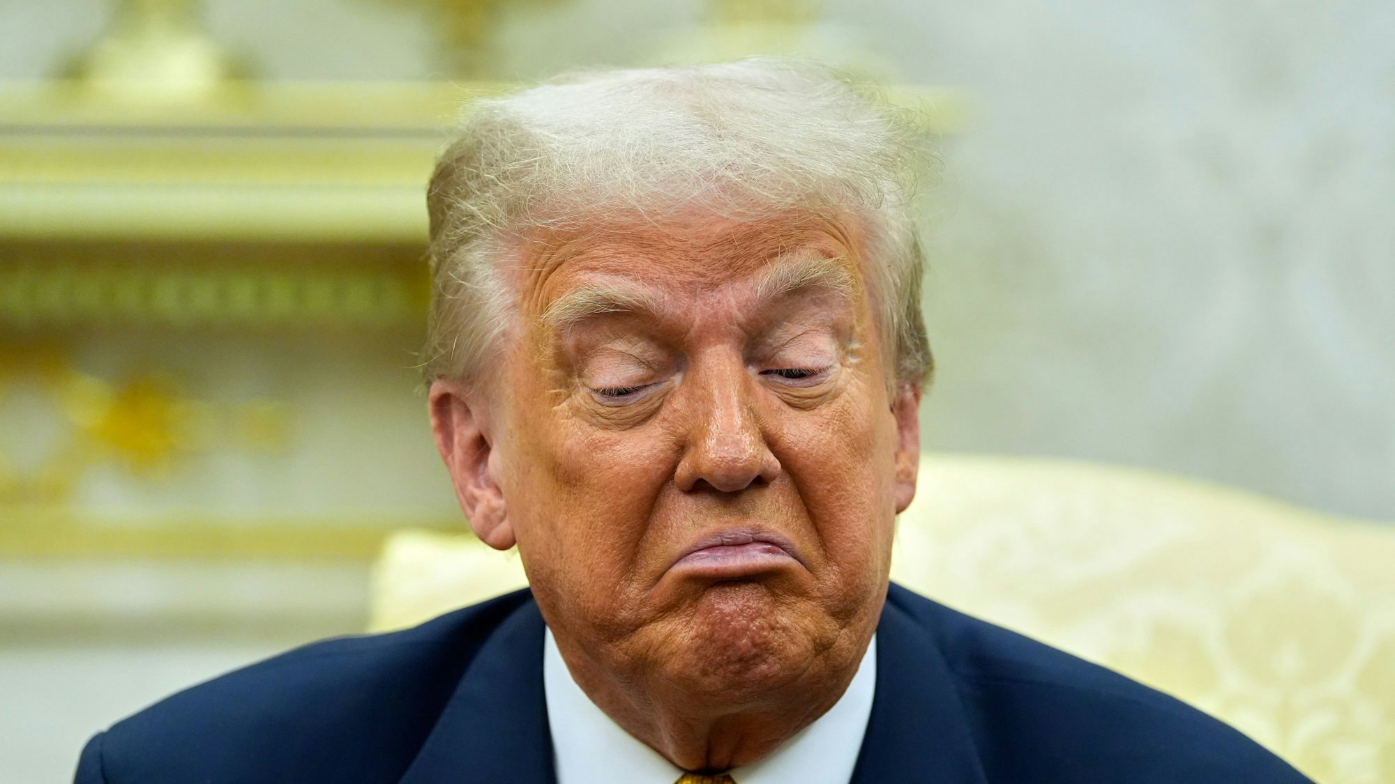 Donald Trump während eines Treffens im Juli im Oval Office des Weißen Hauses.