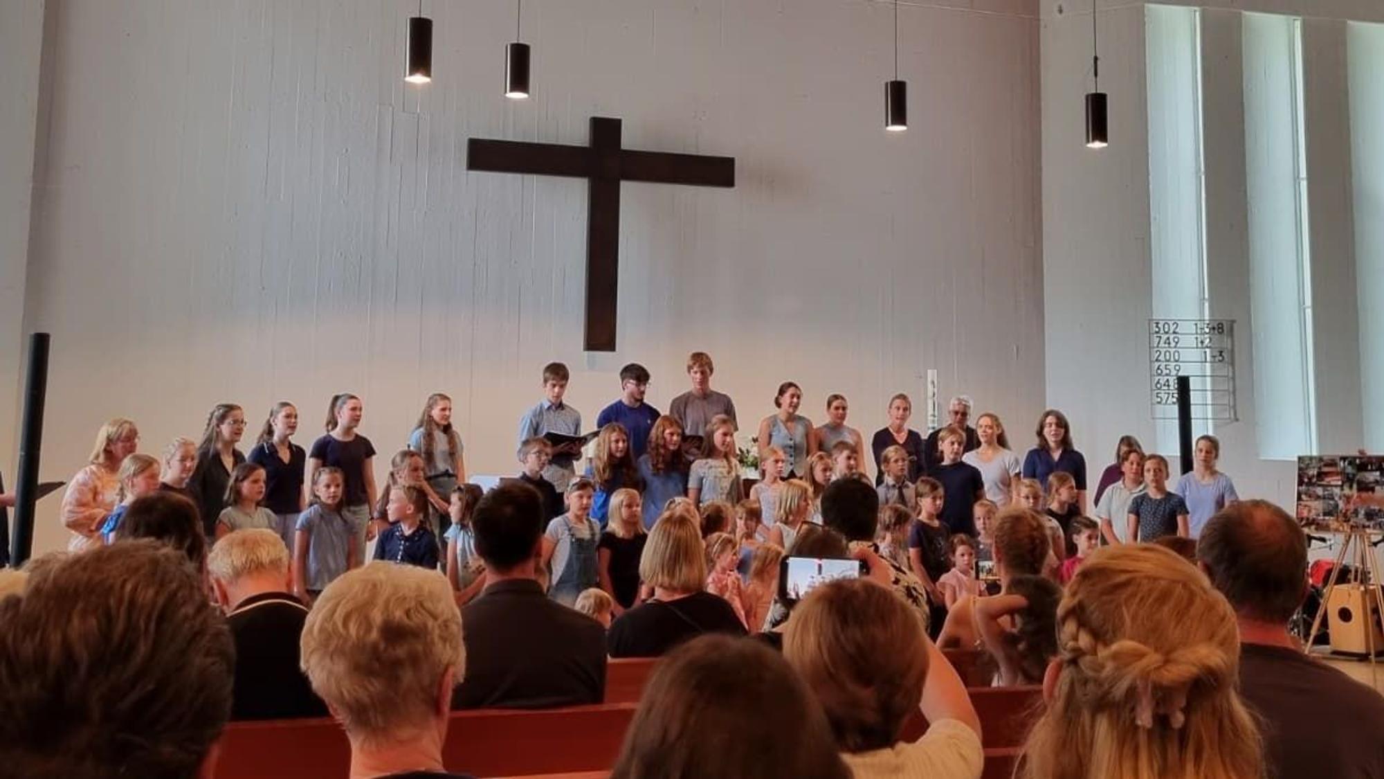 Chor auf der Bühne