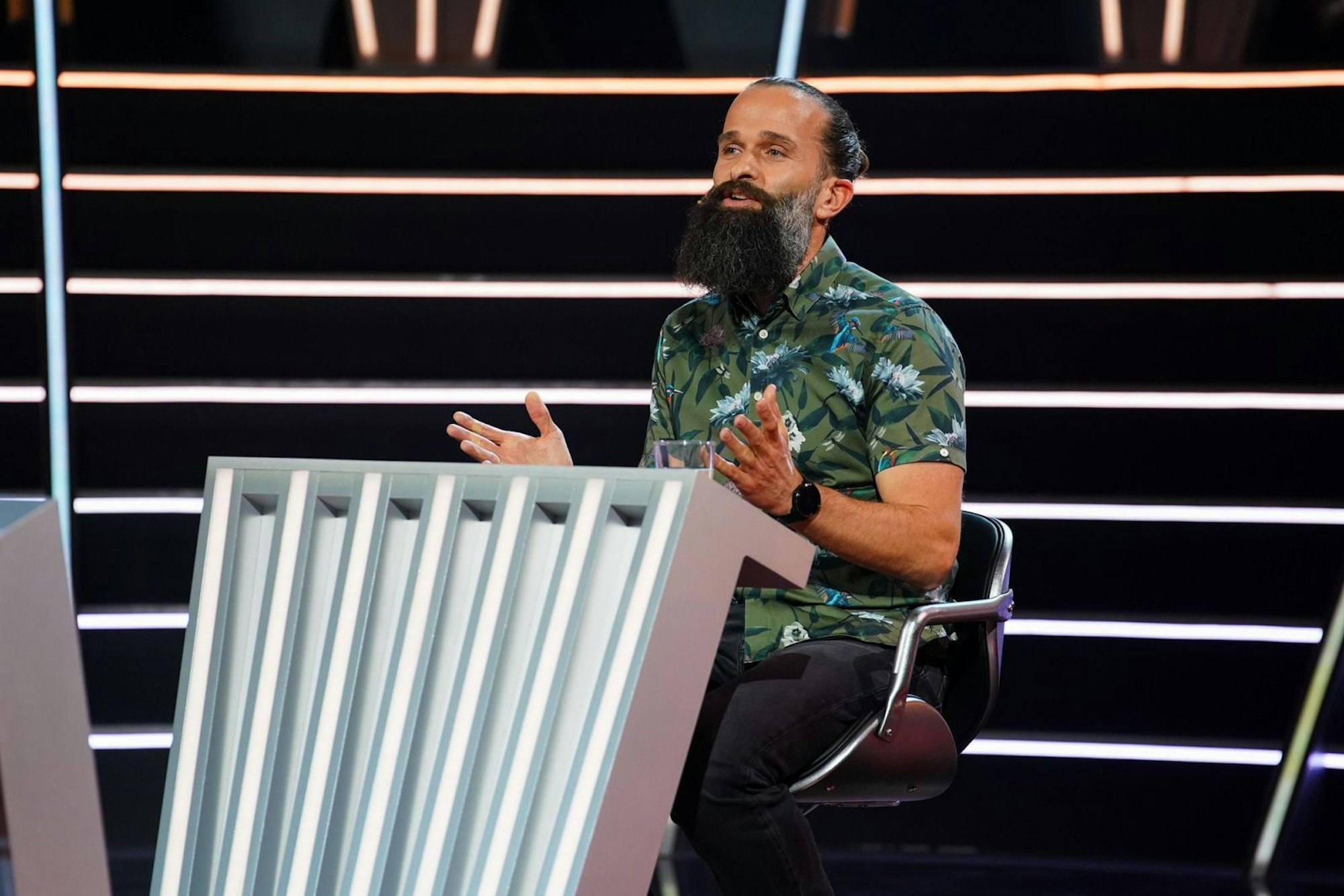 Polizist Uwe verließ die Show mit 2.000 Euro. (Bild: RTL / Stefan Gregorowius)