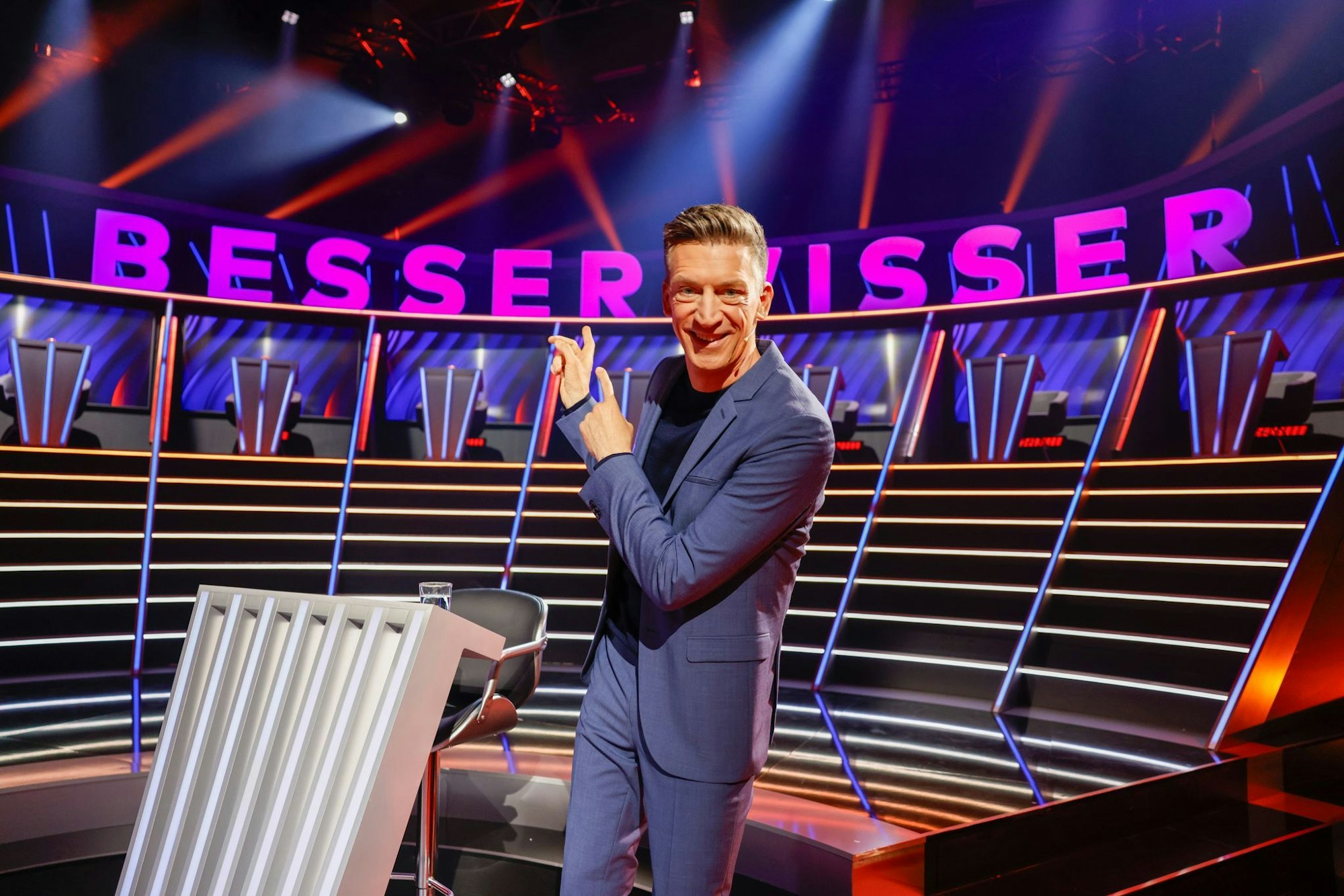 Der Quizmaster Steffen Hallaschka in seinem neuen Studio. (Archivfoto)