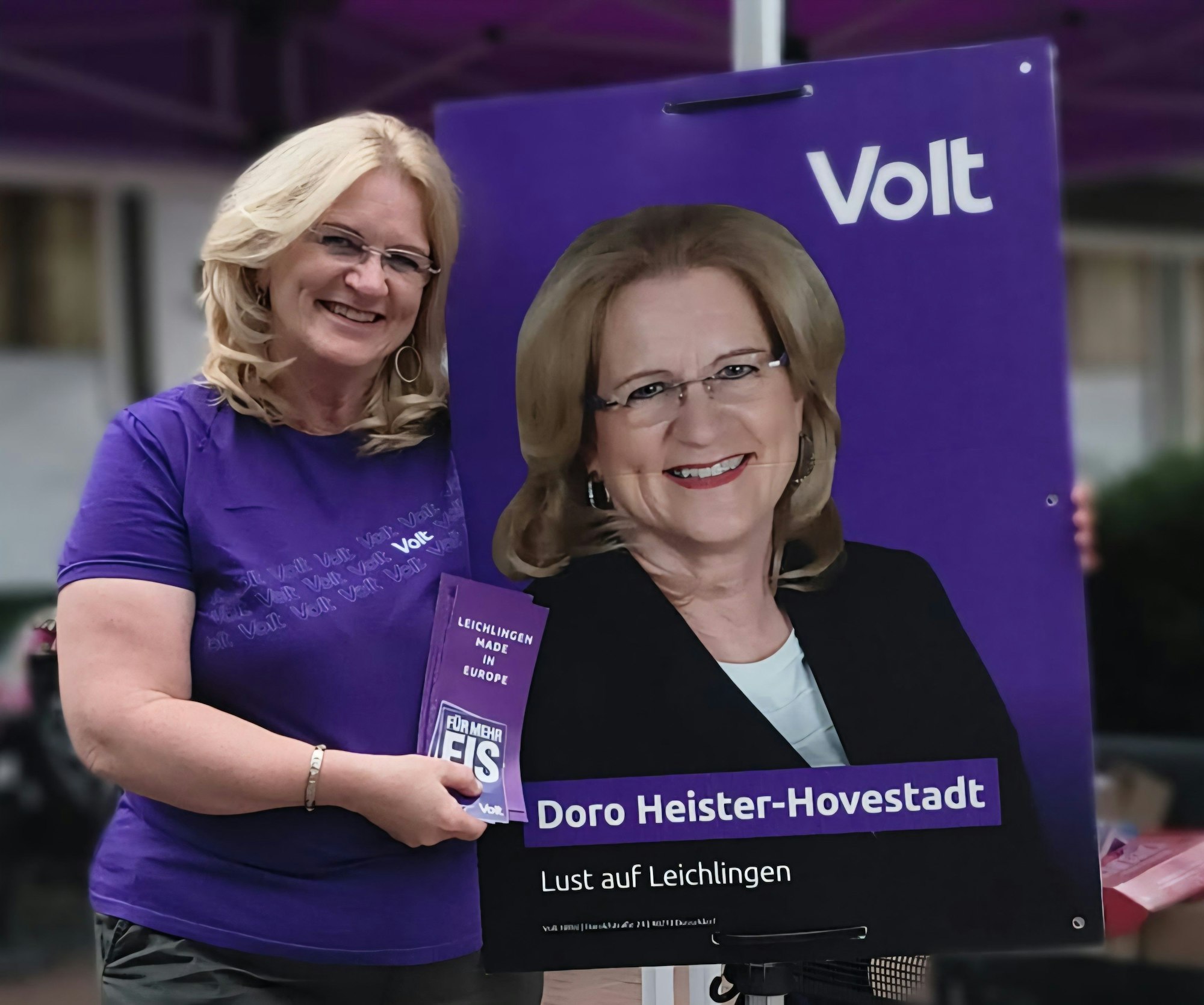Dorothea Heister-Hovestadt tritt für Volt als Bürgermeisterkandidatin in Leichlingen an.