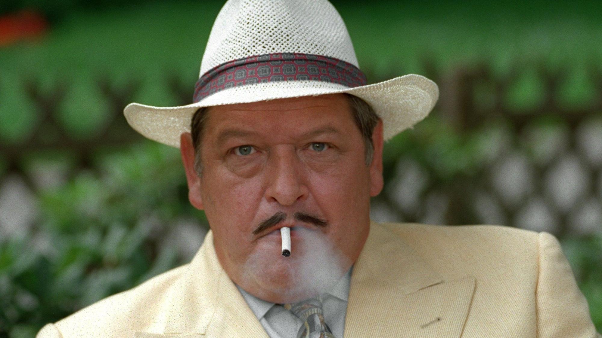 Diether Krebs bei Dreharbeiten.