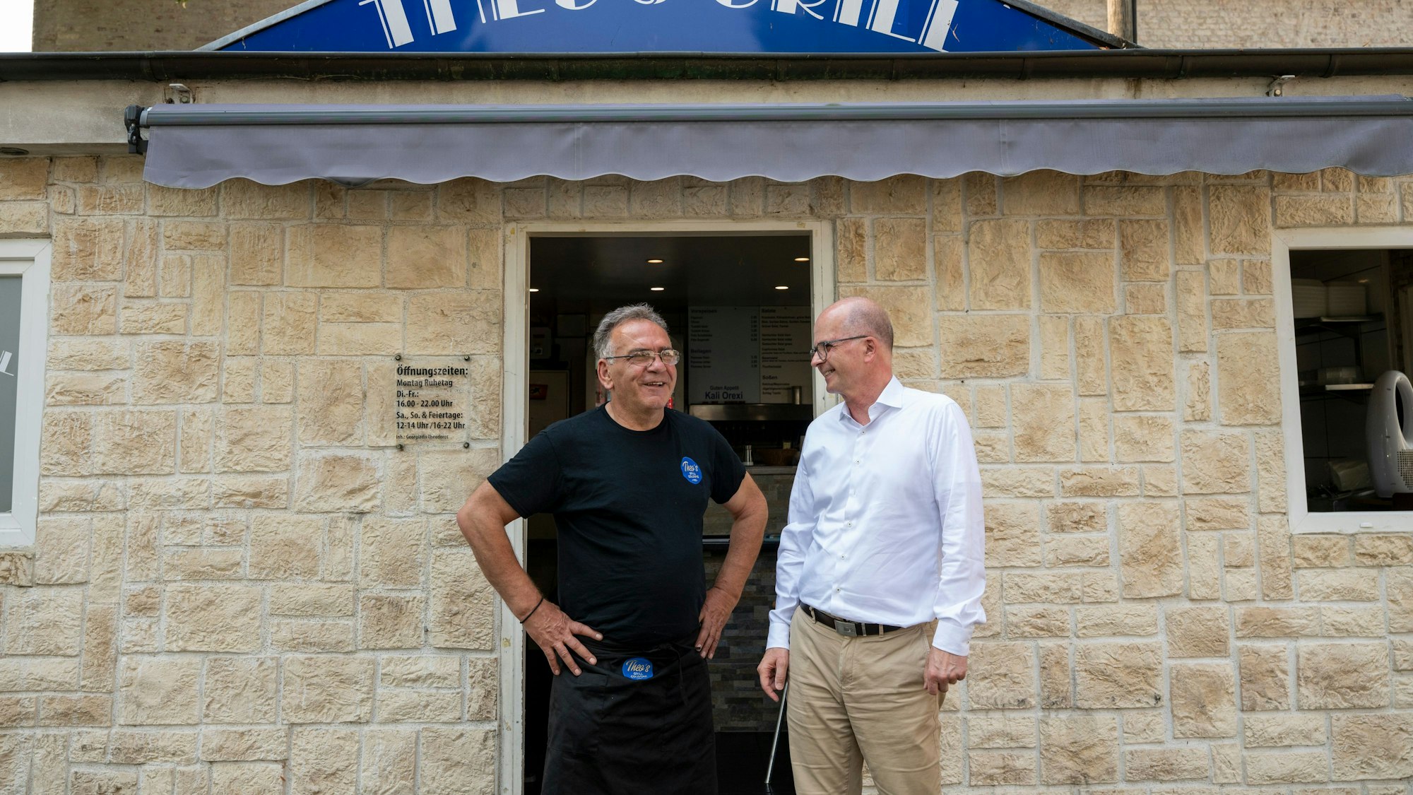 Markus Greitemann mit Theodoros Georgiadis.