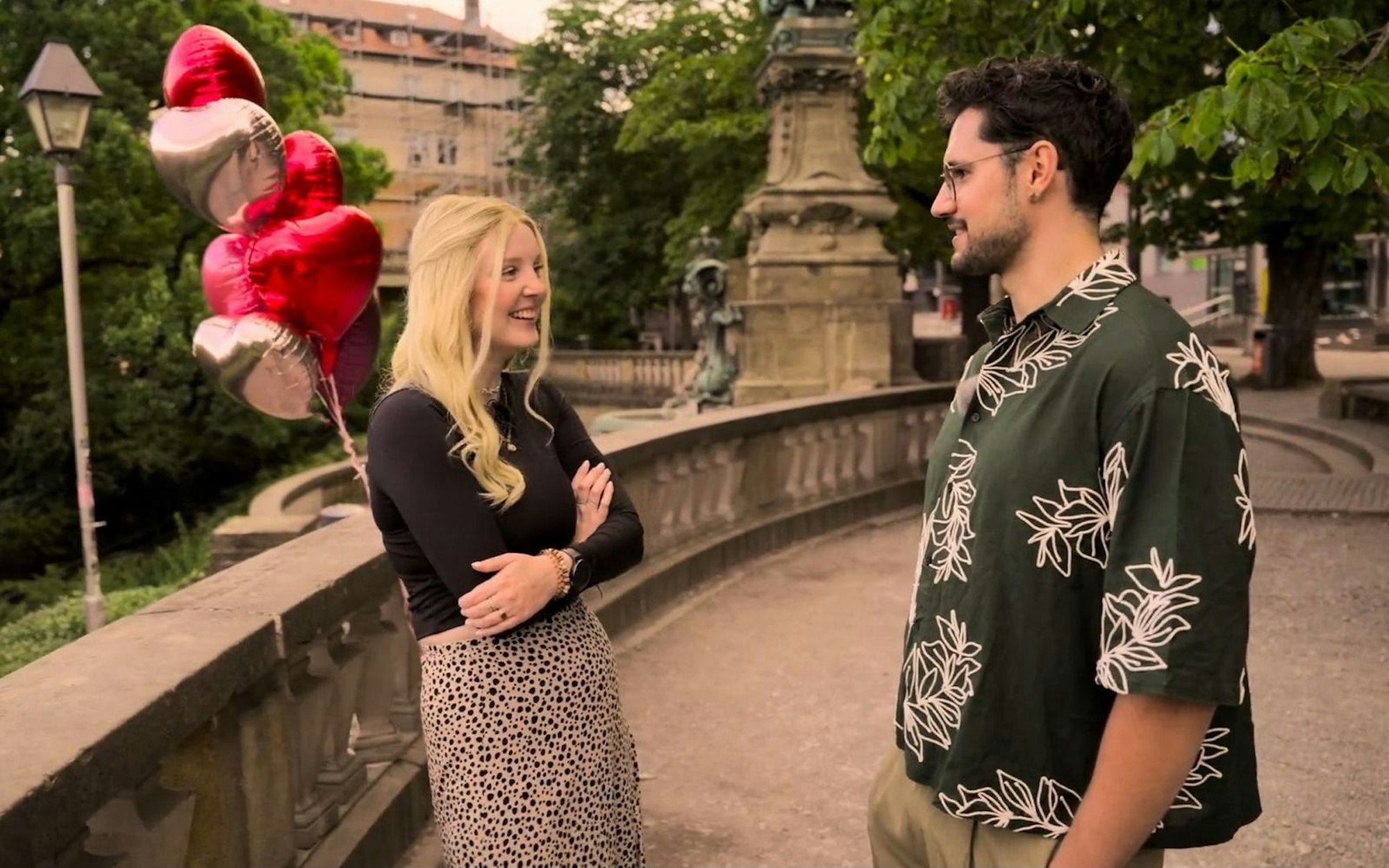 Funkt's bei Marlene und Jannik? (Bild: ARD/ Screenshot)