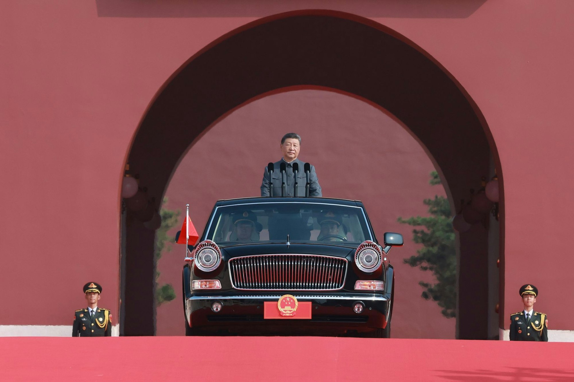 Xi hatte vor der Waffenschau in Peking friedliche Absichten seiner Armee betont.