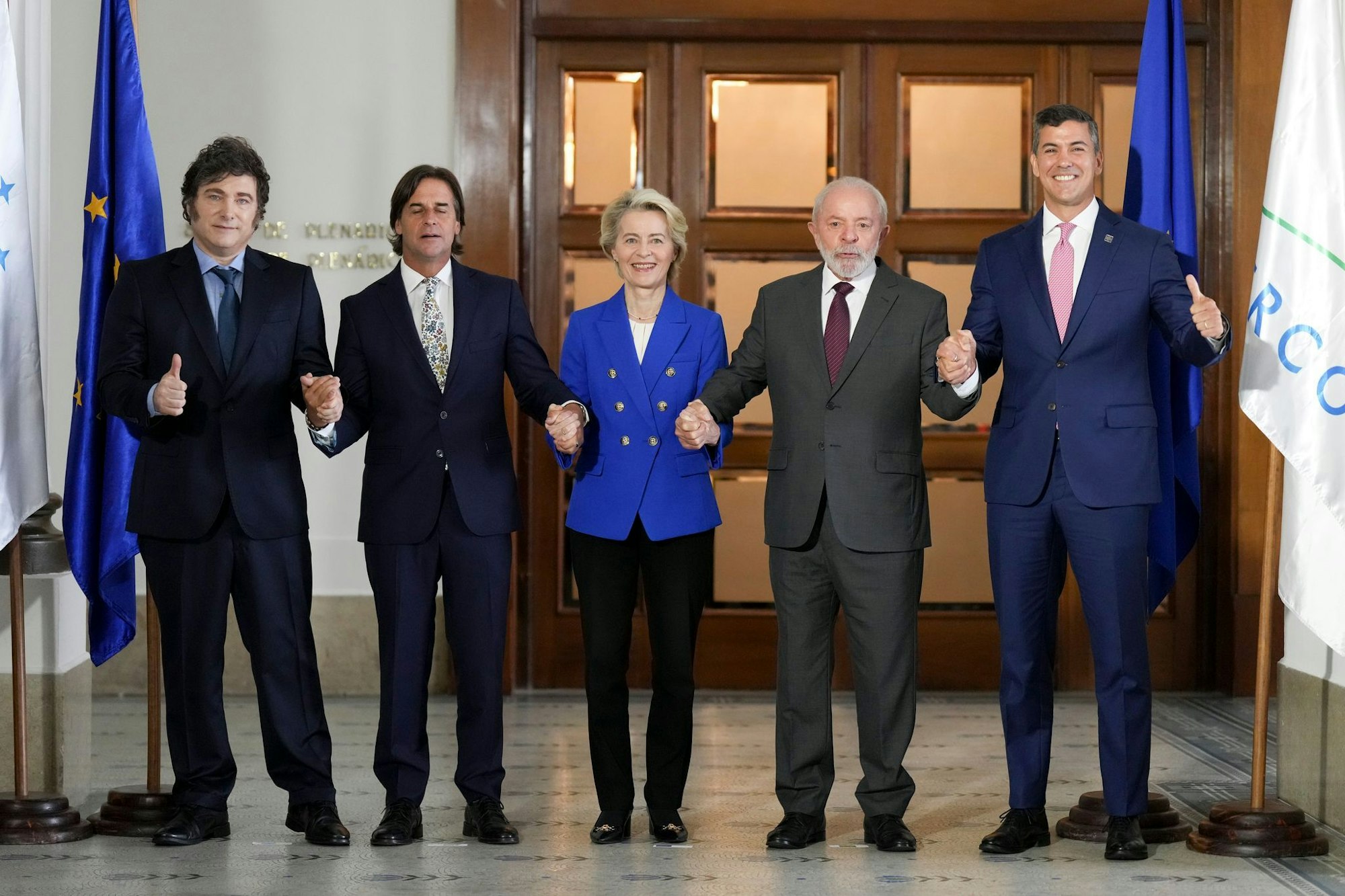 Im vergangenen Dezember wurde der Abschluss der Verhandlungen gefeiert, nun braucht es allerdings noch das finale Abstimmungsverfahren innerhalb der EU. (Archivbild)