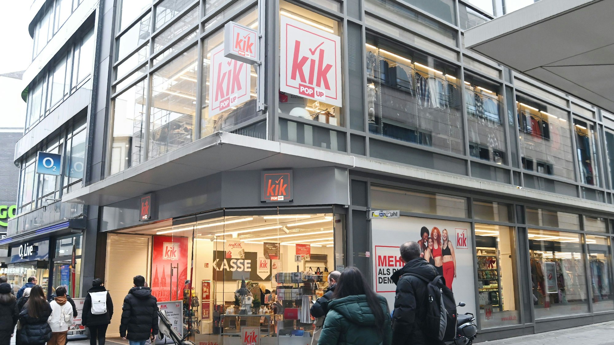 Außenansicht des Kik-Ladens auf der Hohe Straße