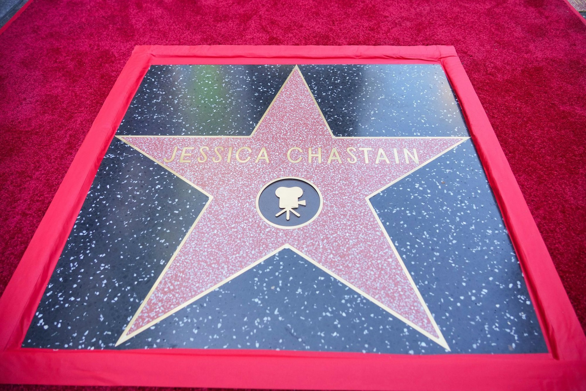 Es ist die 2.819. Sternenplakette auf dem berühmten Bürgersteig in Hollywood.