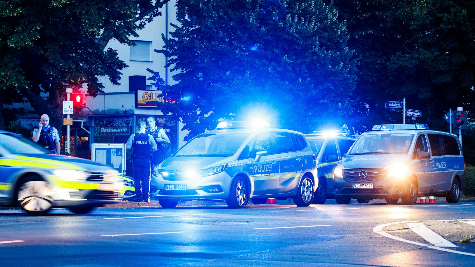 Die Polizei im Einsatz (Symbolfoto).