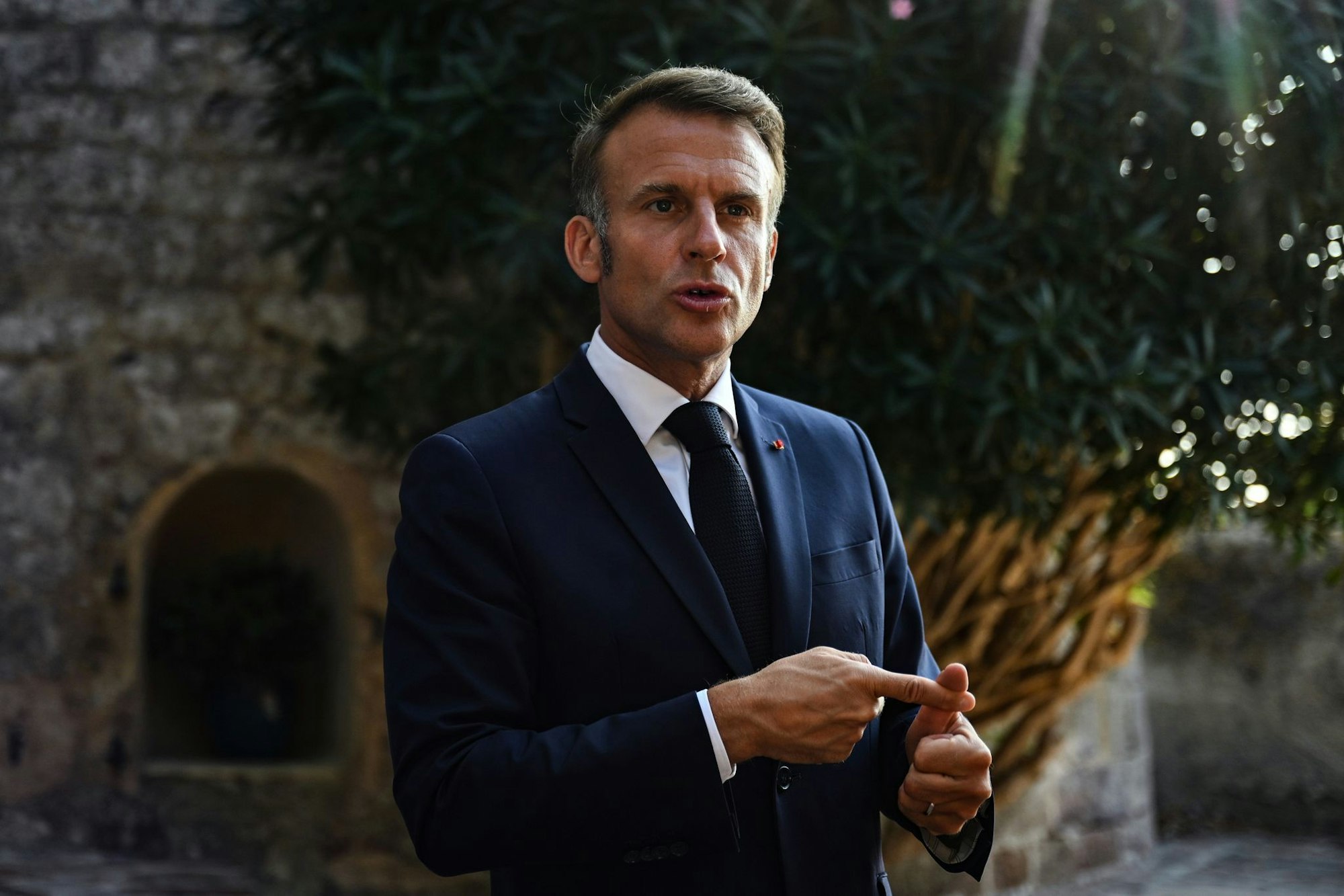 Frankreichs Präsident Macron will einen Staat Palästina anerkennen - zum Ärger der israelischen Regierung (Archivbild)