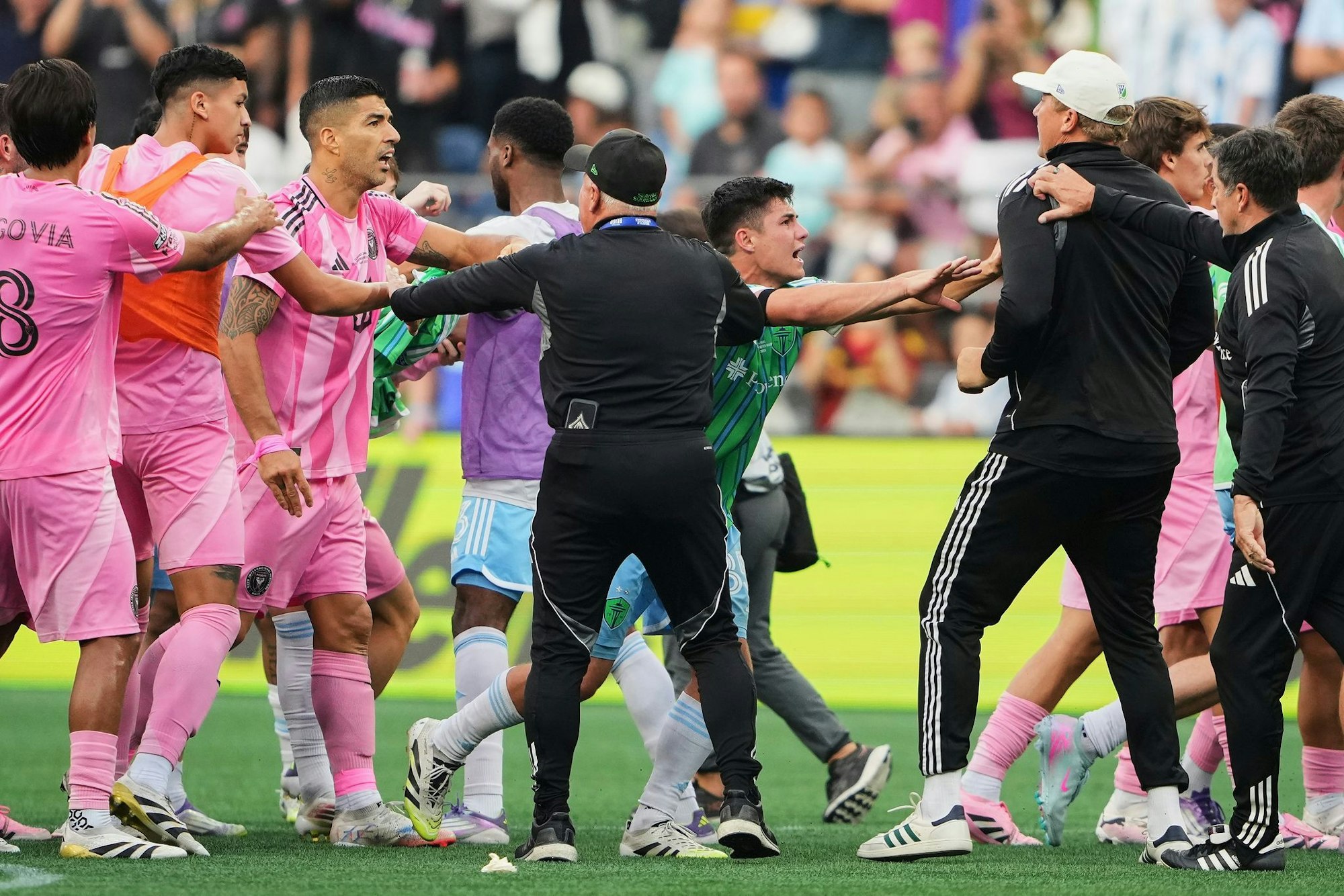 Luis Suárez hatte sich nach der Niederlage im Leagues Cup nicht im Griff. (Archiv-Foto)