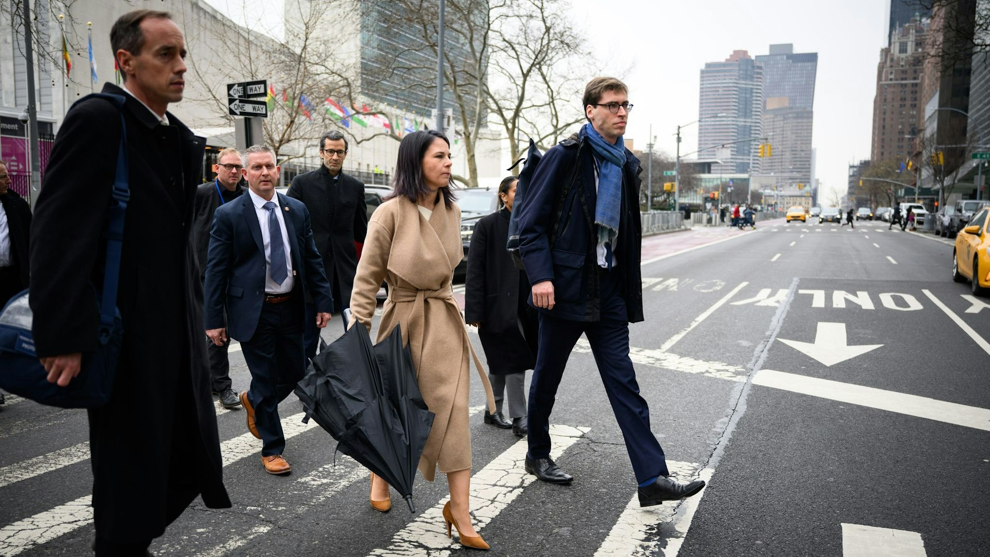 Ex-Außenministerin Baerbock 2024 bei einem Besuch in New York. (Archivbild)