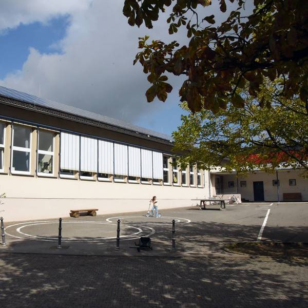 Das Foto zeigt das Gebäude der Grundschule Wipperfeld von außen