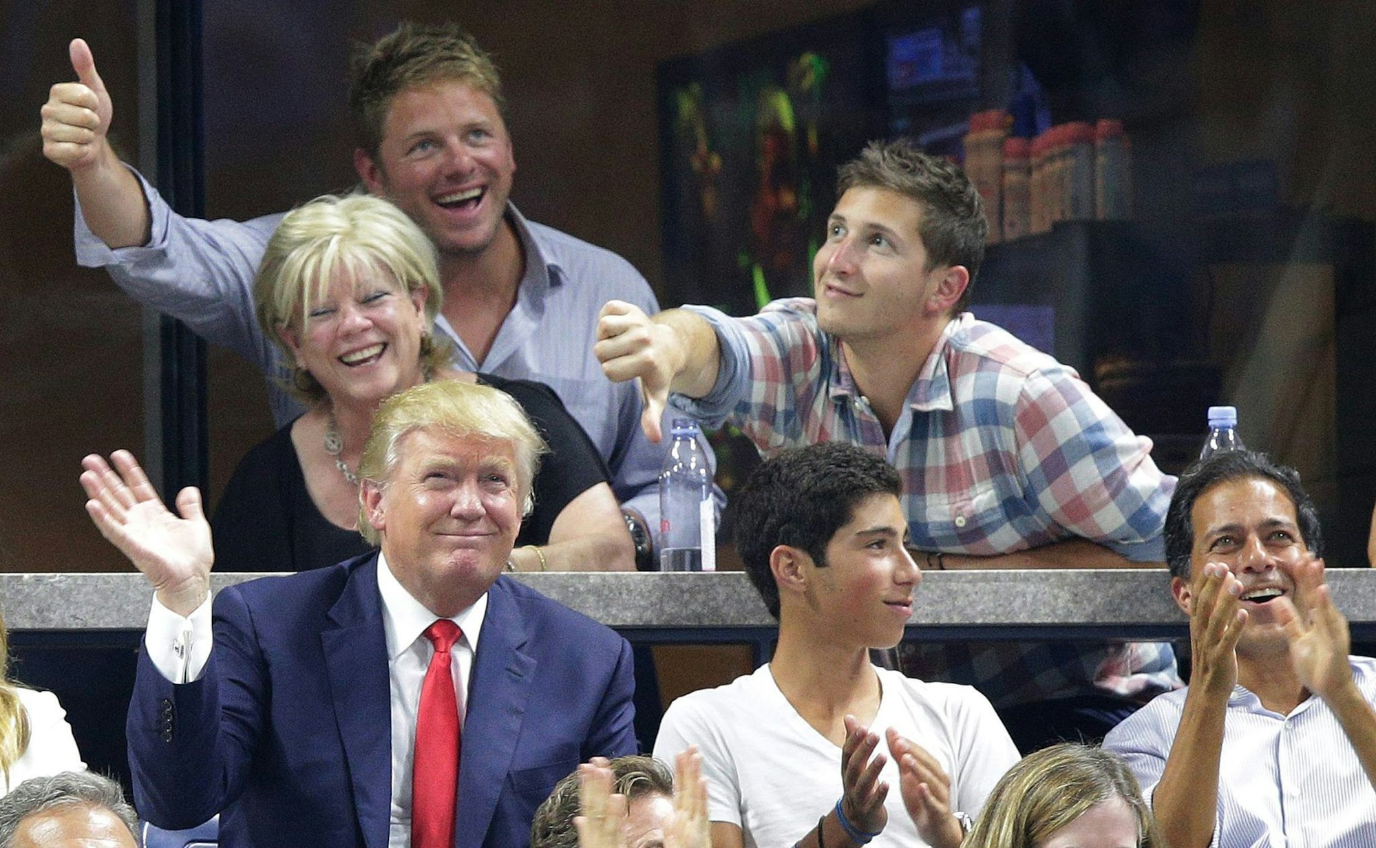 Donald Trump hat die US Open früher regelmäßig besucht - aber noch nie als Präsident. (Archiv-Foto)