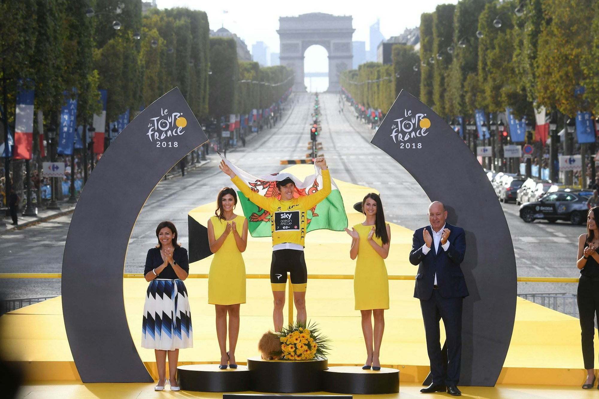 Sein größter Erfolg: Geraint Thomas gewann 2018 die Tour de France. (Archivbild)