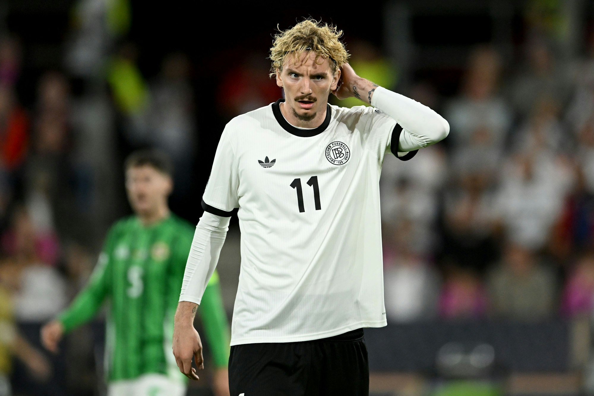 Nick Woltemade (Deutschland) reagiert.